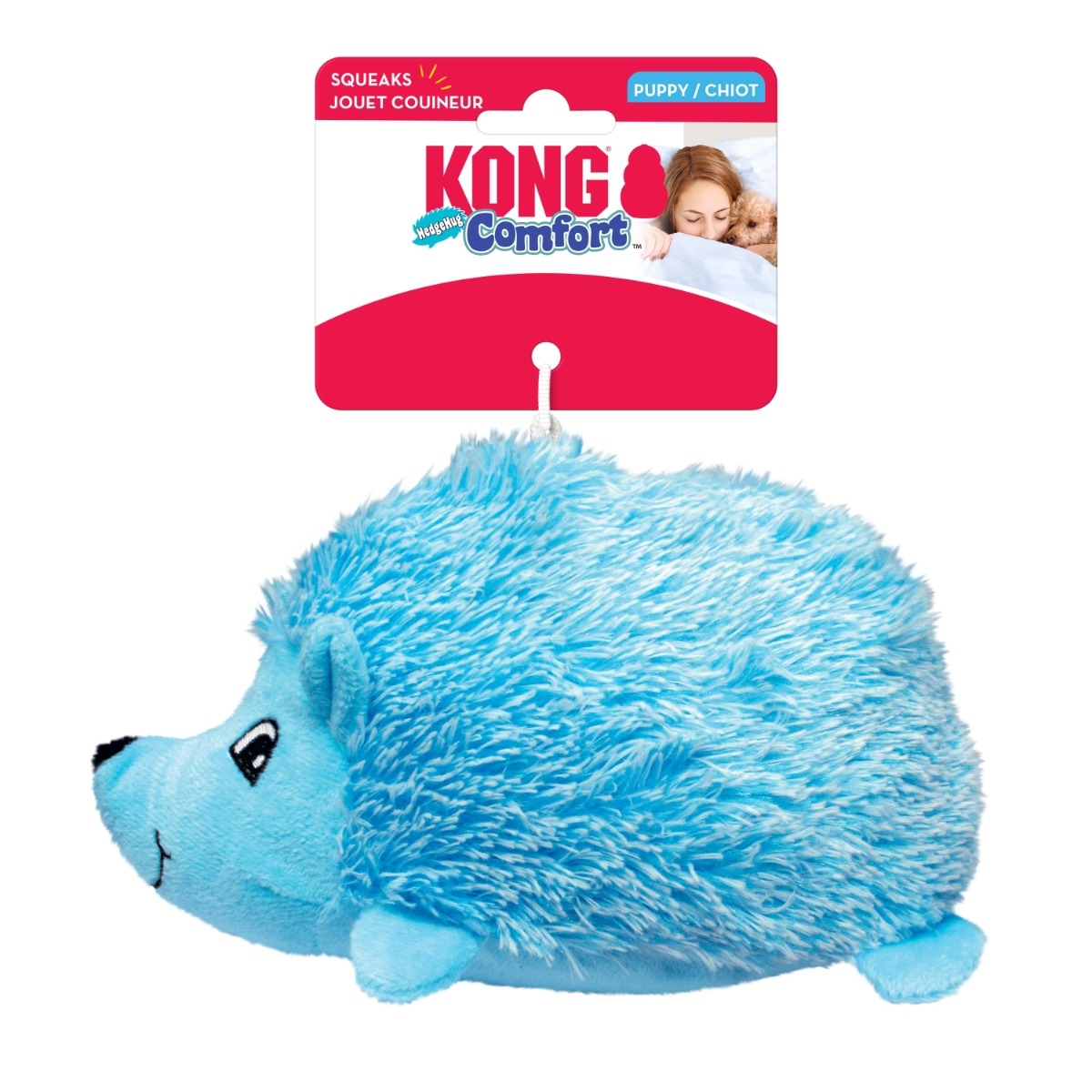 KONG Comfort Hedgehug Puppy rotaļlieta suņiem, M - Produkta attēls 3