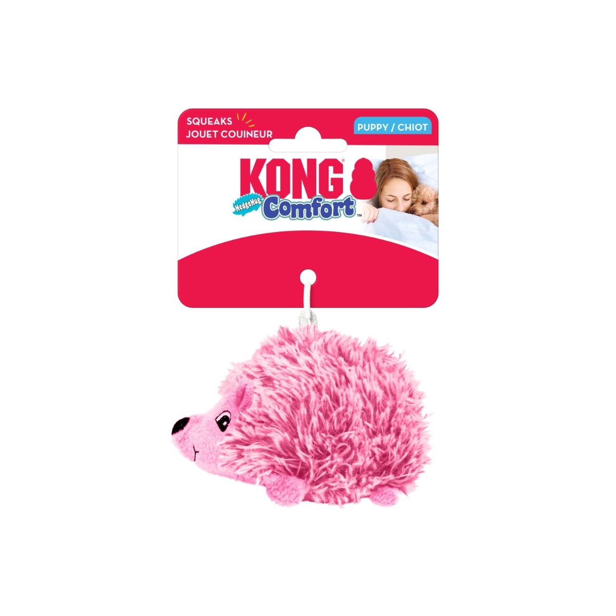 KONG Comfort Hedgehug Puppy rotaļlieta suņiem, S - Produkta attēls 3