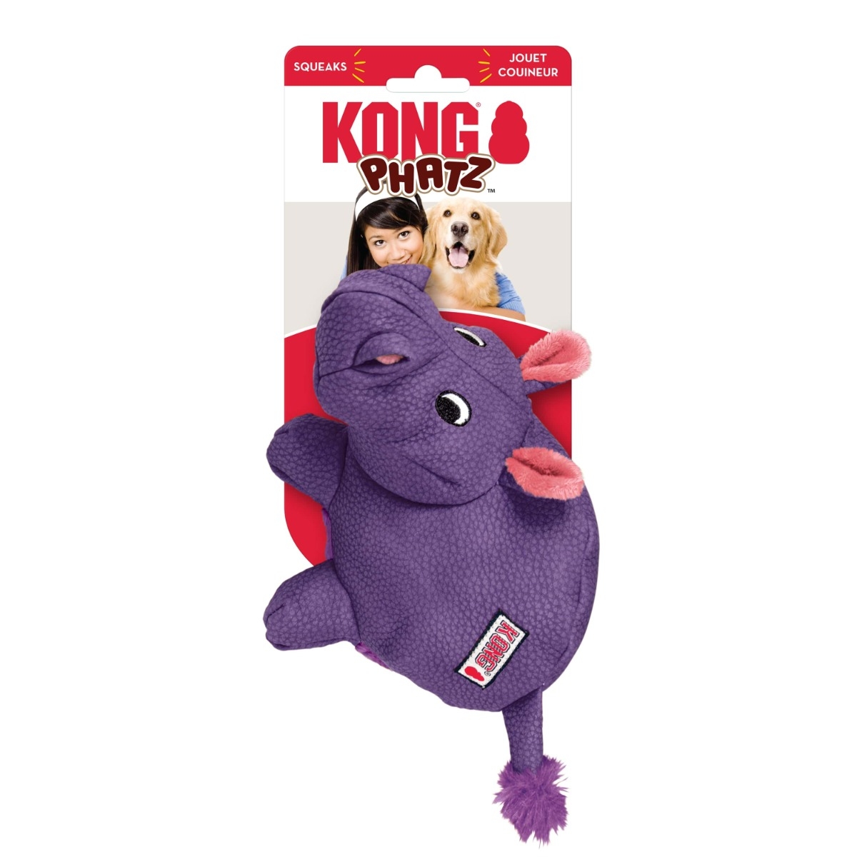 KONG Phatz Hippo rotaļlieta, M izmērs - Produkta attēls 2