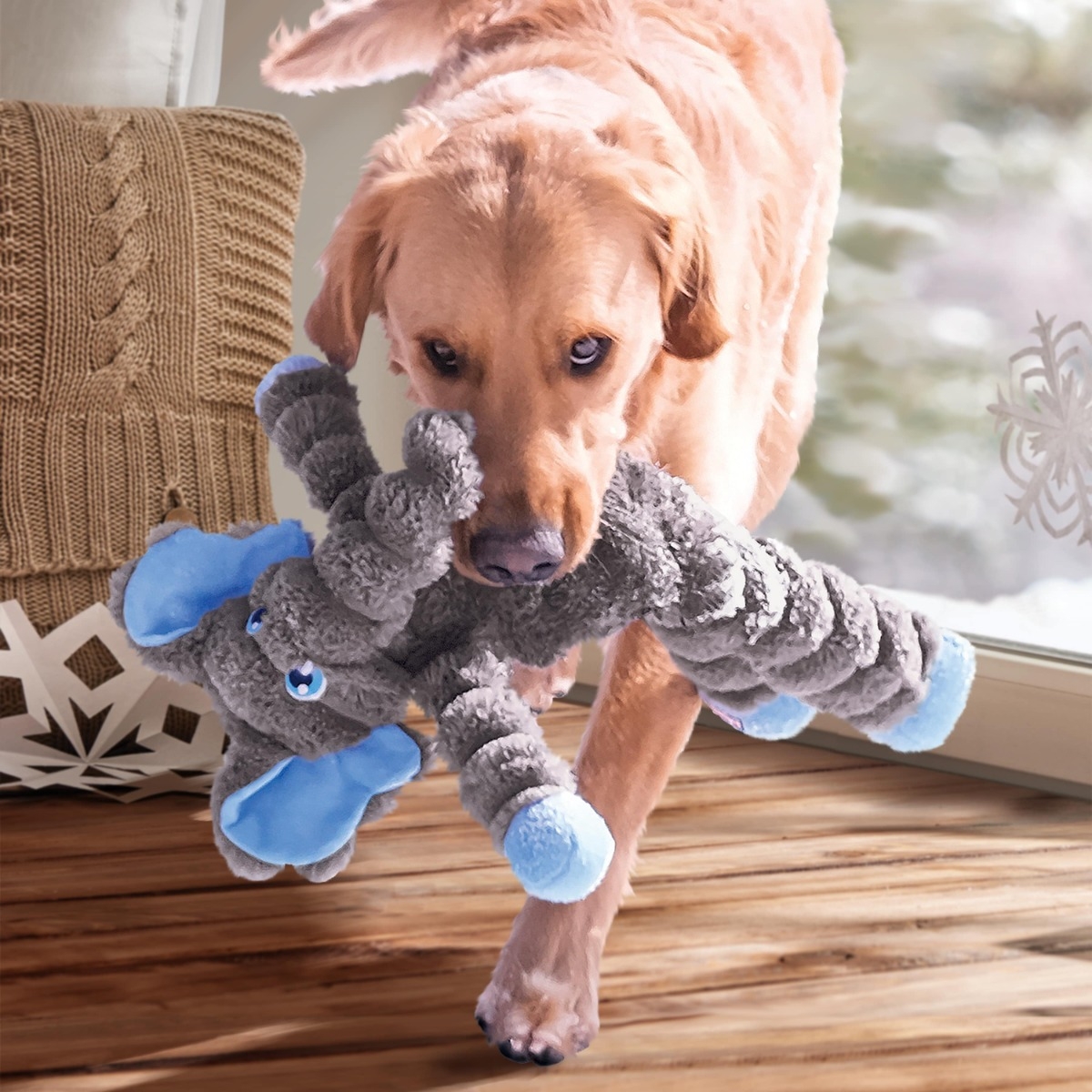 KONG Shakers™ Crumples Elephant rotaļlieta suņiem, XL - Produkta attēls 2
