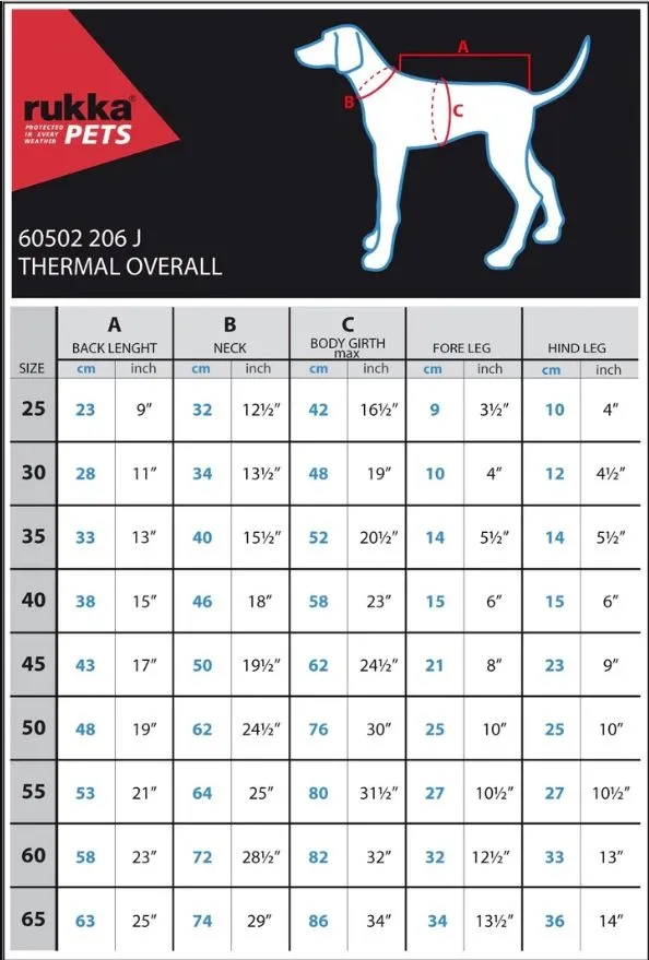 RUKKA Thermal Overall kombinezons 40cm, melns - Produkta attēls 4