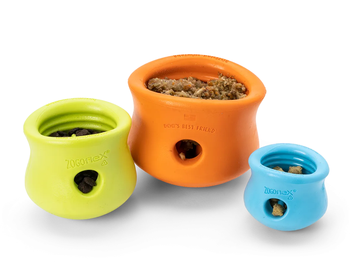 WEST PAW Toppl gumijas rotaļlieta suņiem S, zaļa, 6,4cm - Produkta attēls 2