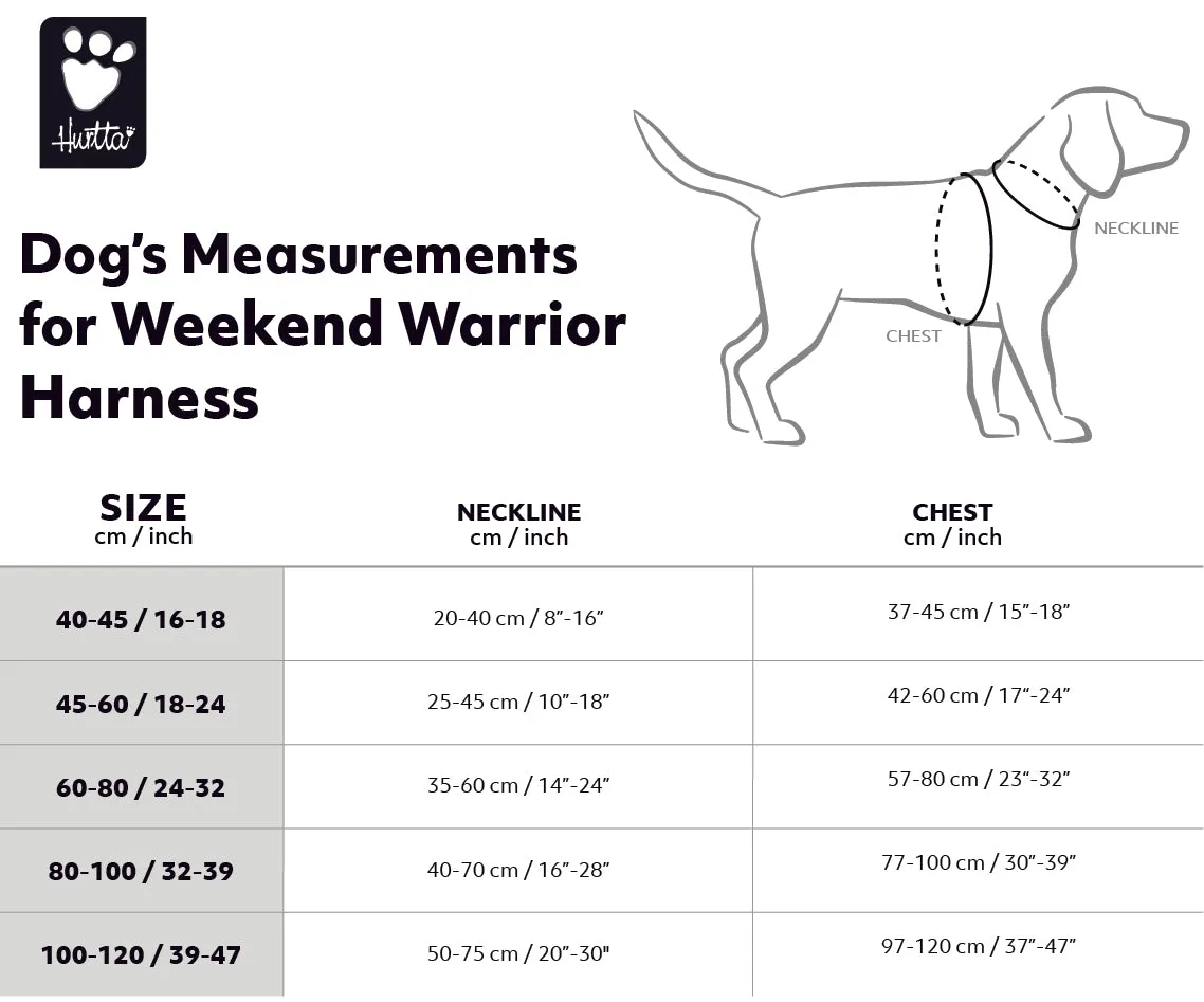 HURTTA Weekend Warrior krūšu siksna 45-60 cm, sarkana - Produkta attēls 2