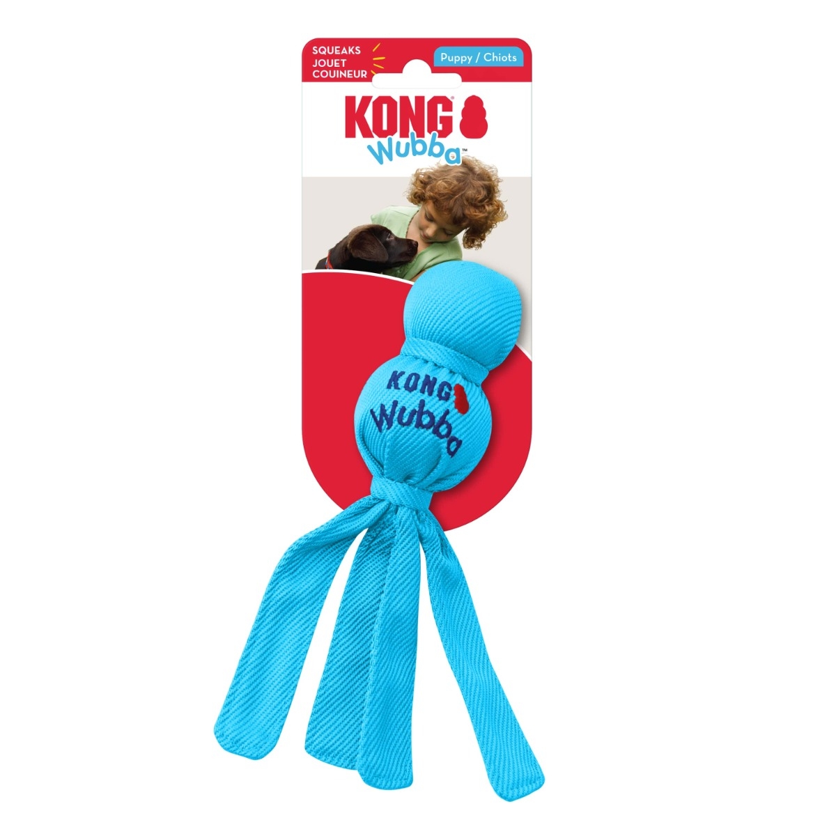 KONG Wubba Puppy rotaļlieta kucēniem, S - Produkta attēls 3