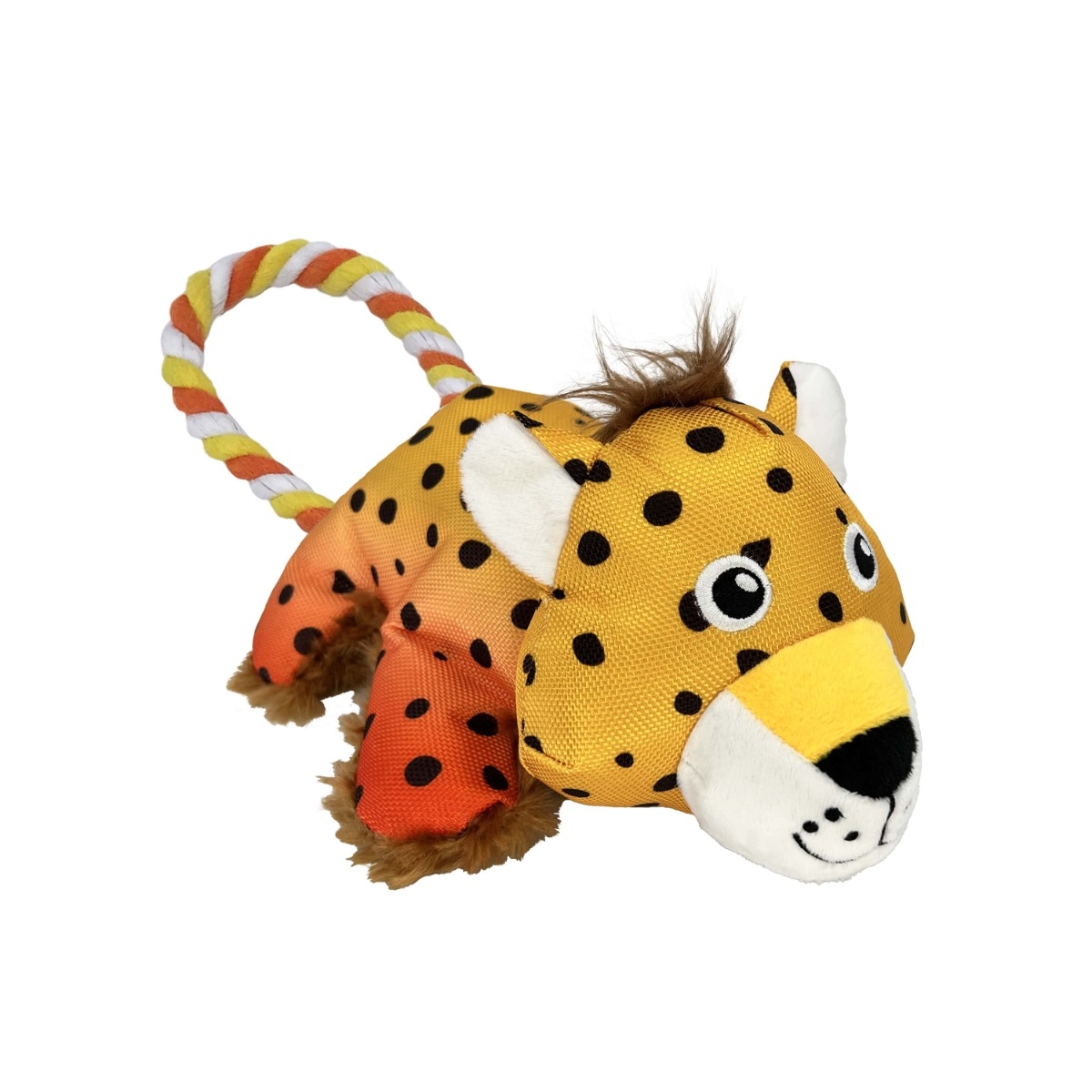 KONG Cozie Tuggz Cheetah rotaļlieta suņiem S/M - Produkta attēls 2