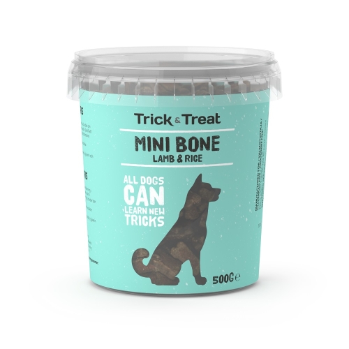 TRICK & TREAT Mini Bone gardumi suņiem, jērs/rīsi, 500g
