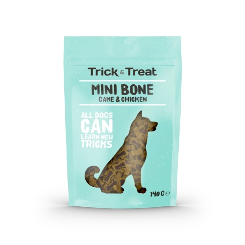 TRICK & TREAT Mini Bone gardumi suņiem, medījums/vista,140g