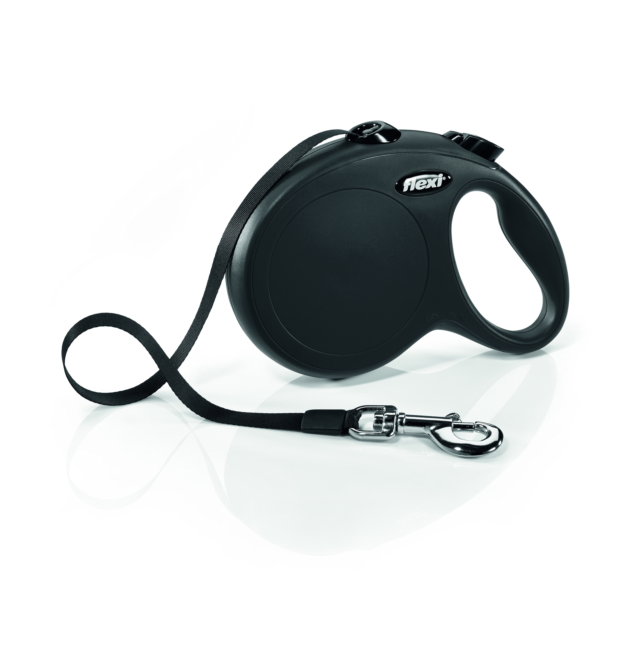 Flexi Classic Compact pavada, L/5m, melna - Produkta attēls 2