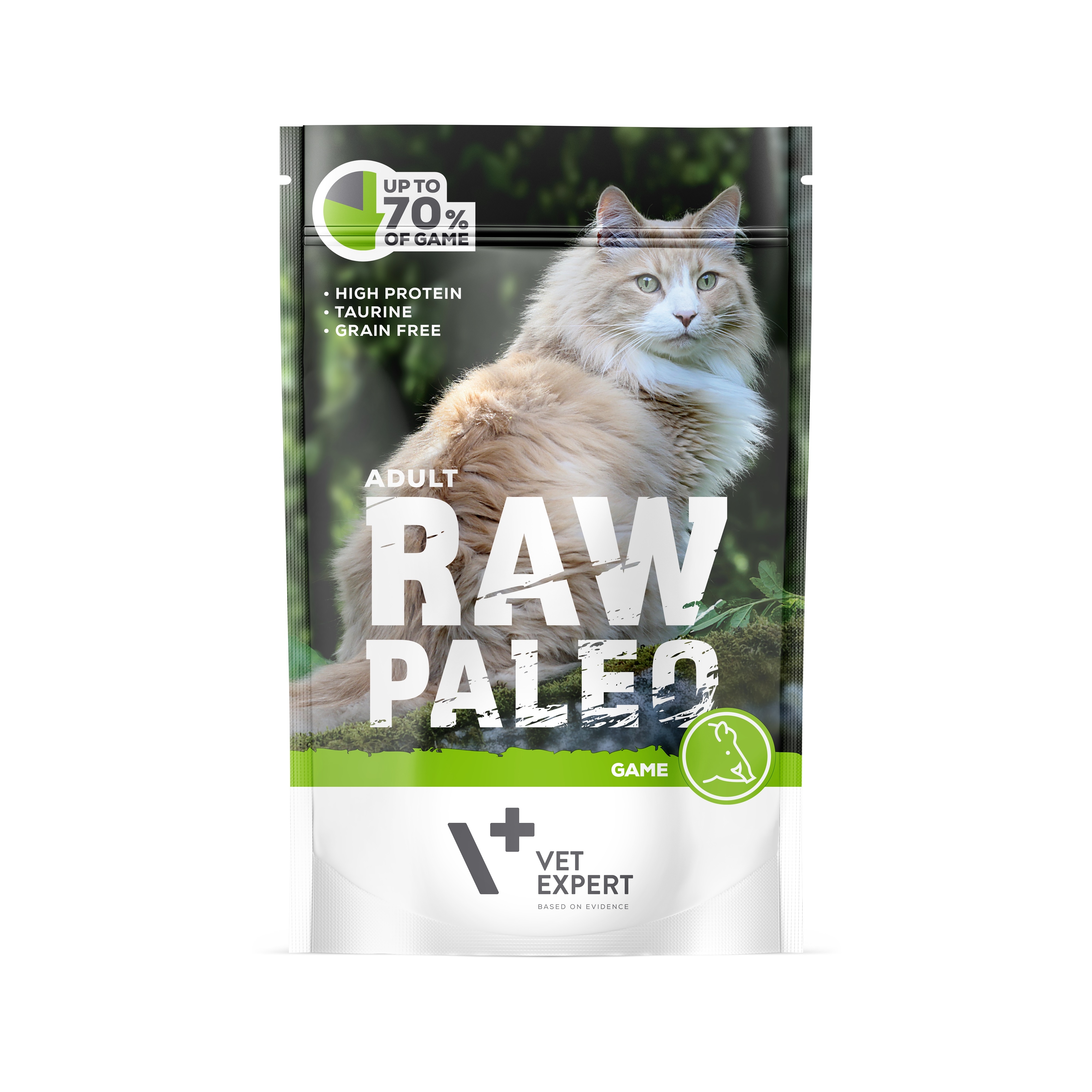 RAW PALEO mitrā barība kaķiem ar medījumu, 100g - Produkta attēls 2