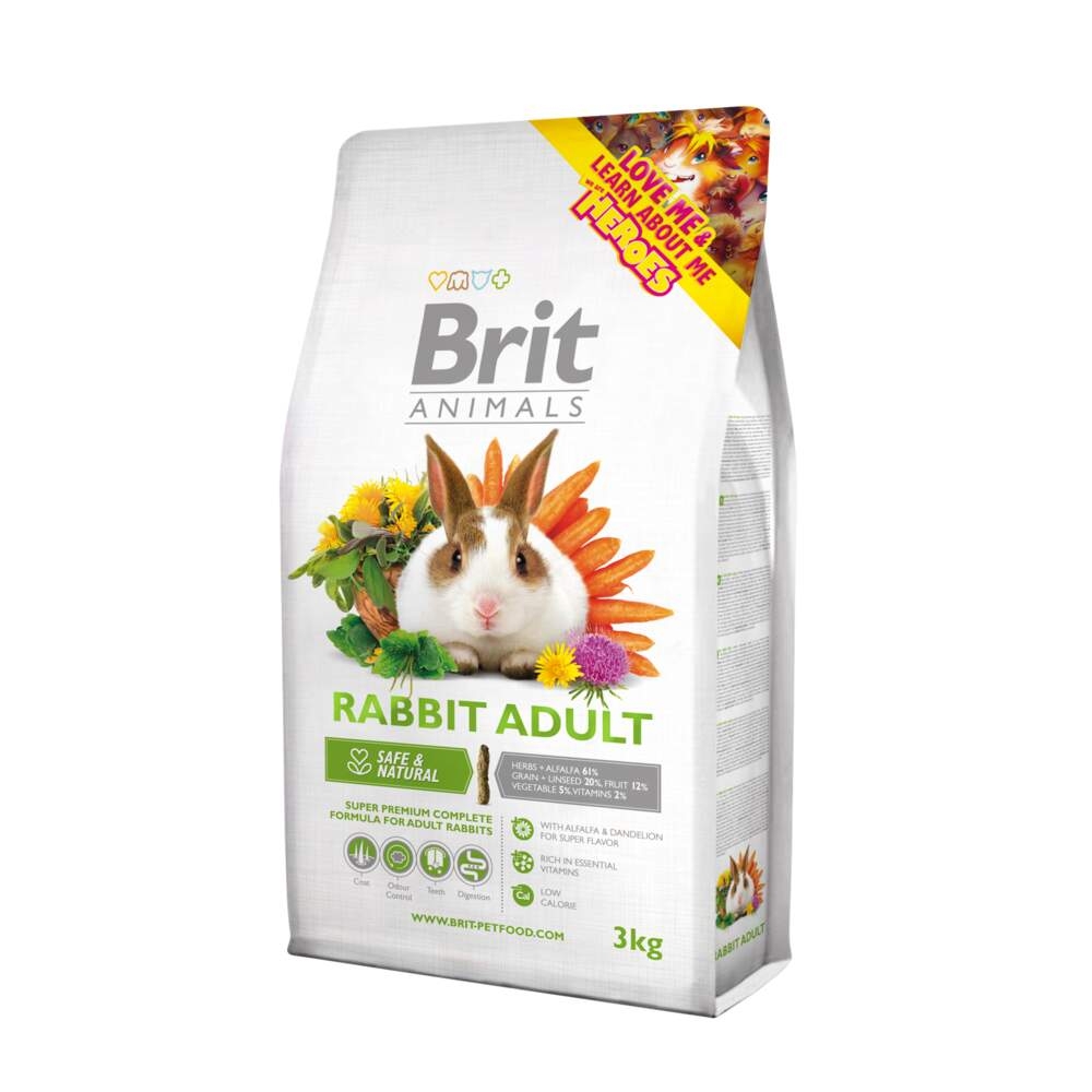 BRIT Animals sausā barība trušiem, 3kg - Produkta attēls 2