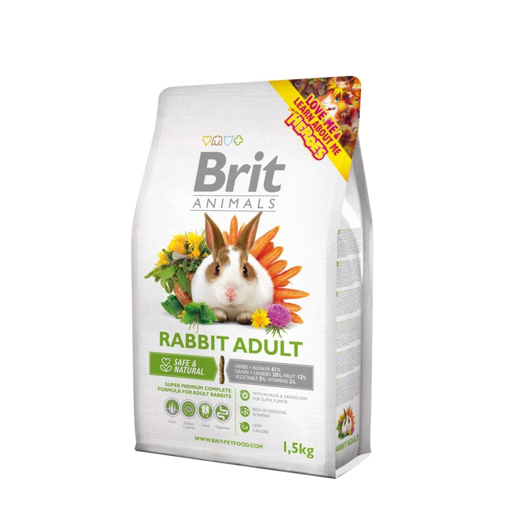BRIT Animals sausā barība trušiem, 1,5kg - Produkta attēls 2