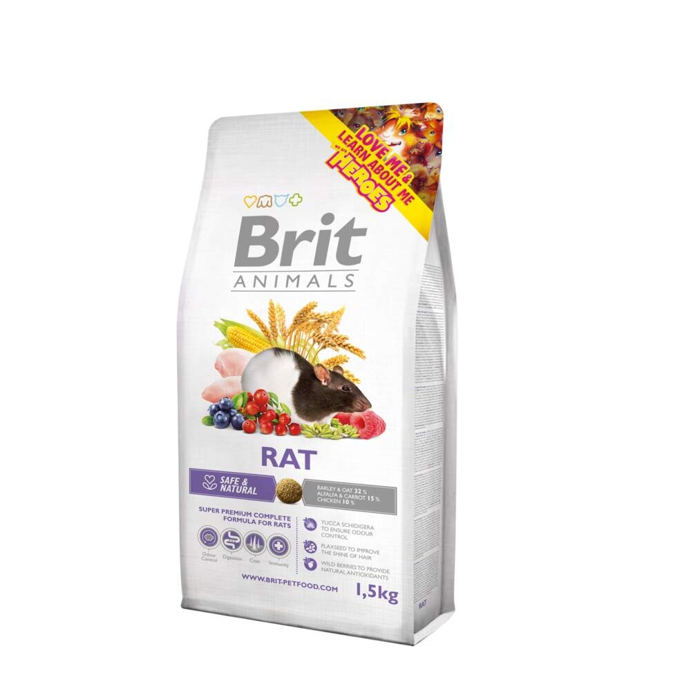 BRIT Animals pilnvērtīga barība žurkām 1,5kg - Produkta attēls 2