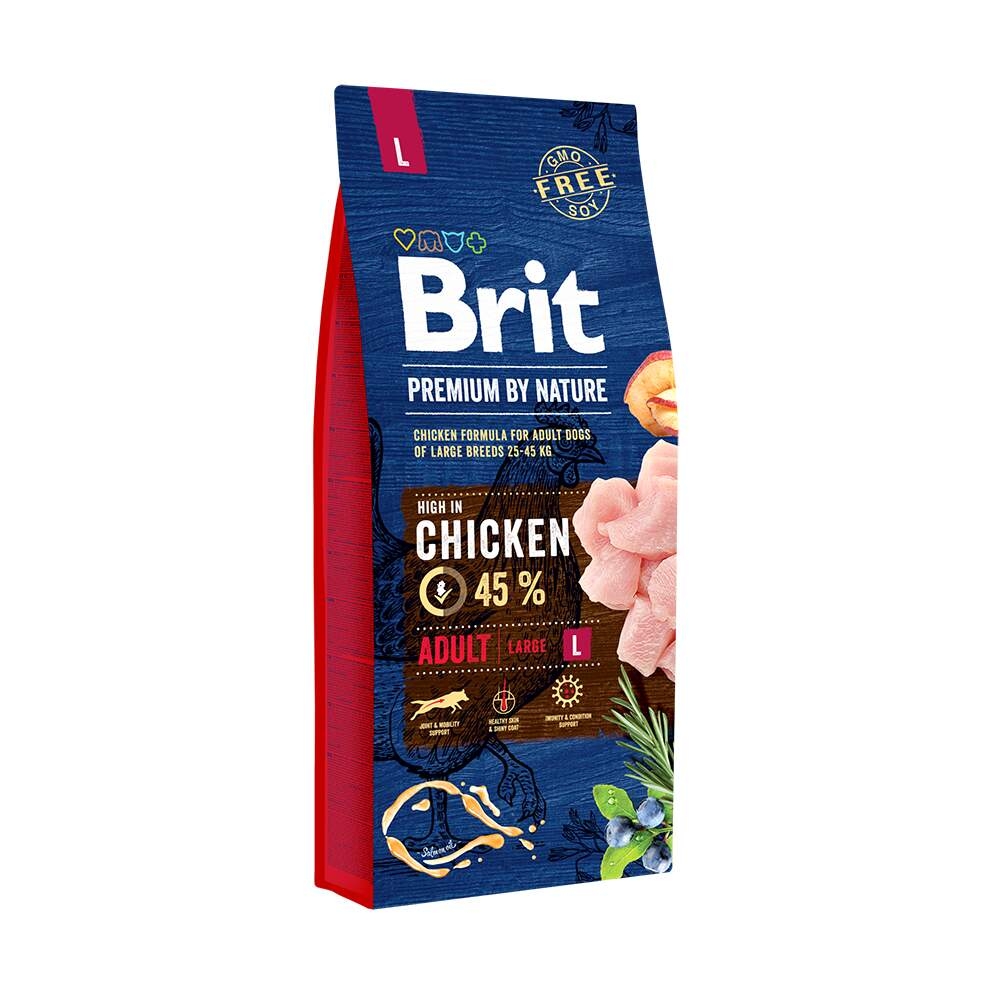 BRIT Premium Large sausā barība suņiem, vista, 15 kg - Produkta attēls 2