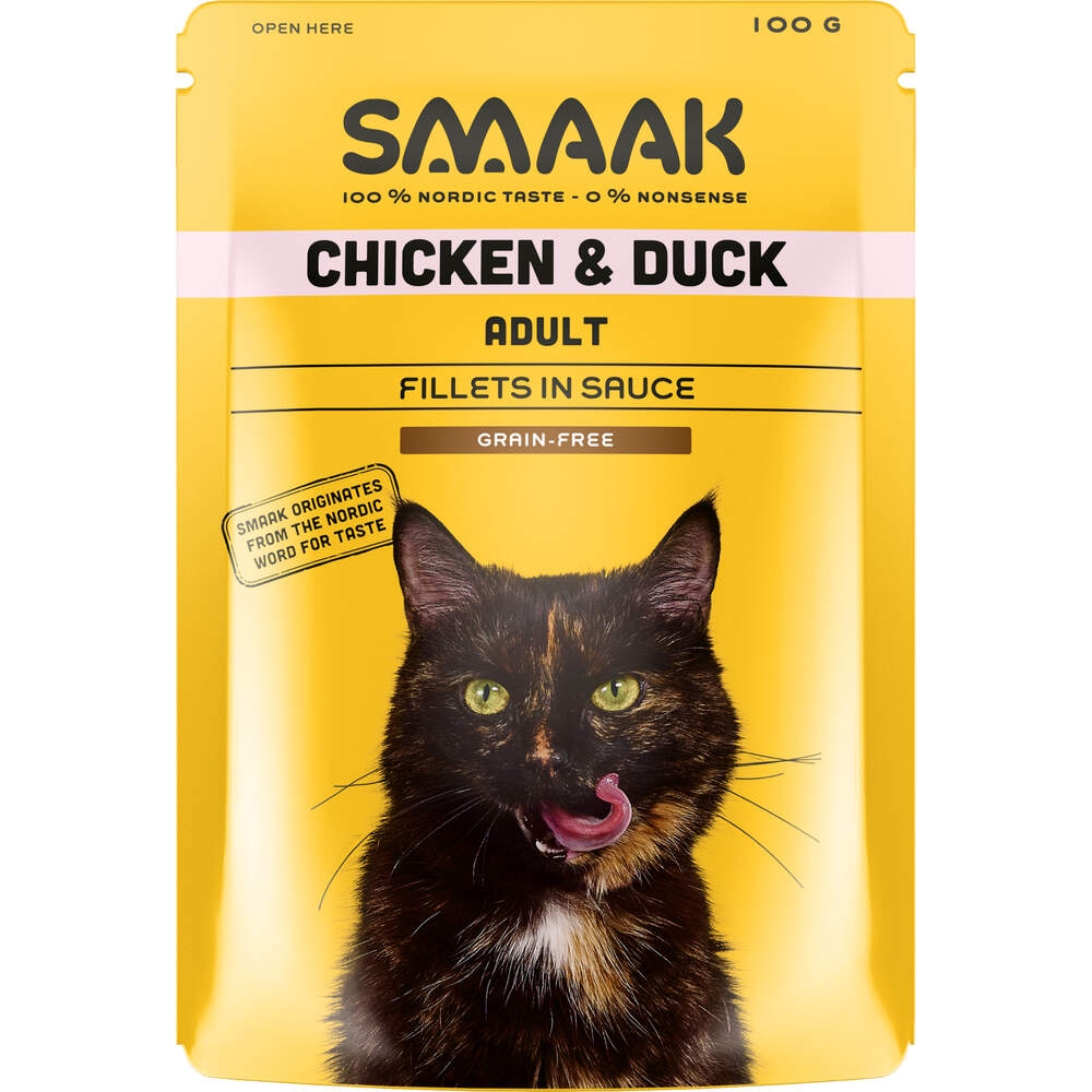 SMAAK mitrā barība kaķiem, vista/pīle, 100g - Produkta attēls 2