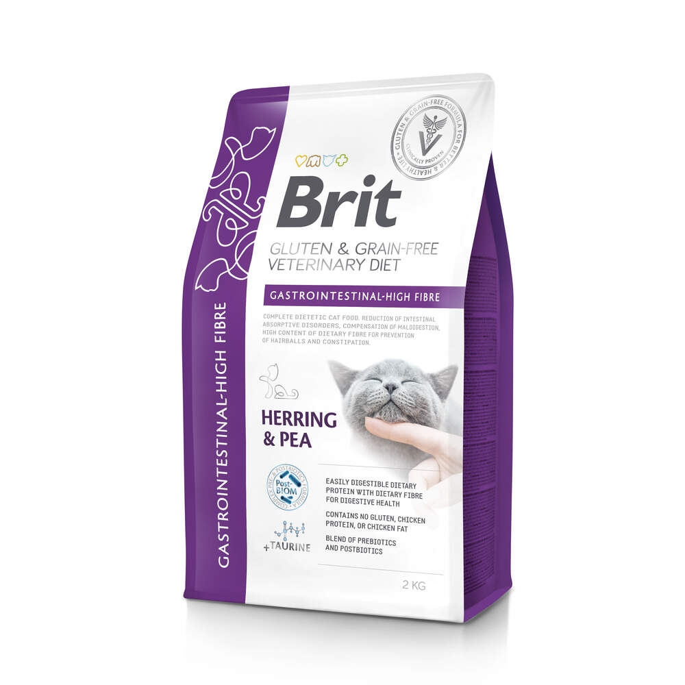 Brit VD GF GastroHigh Fibre barība kaķiem, 2kg - Produkta attēls 2
