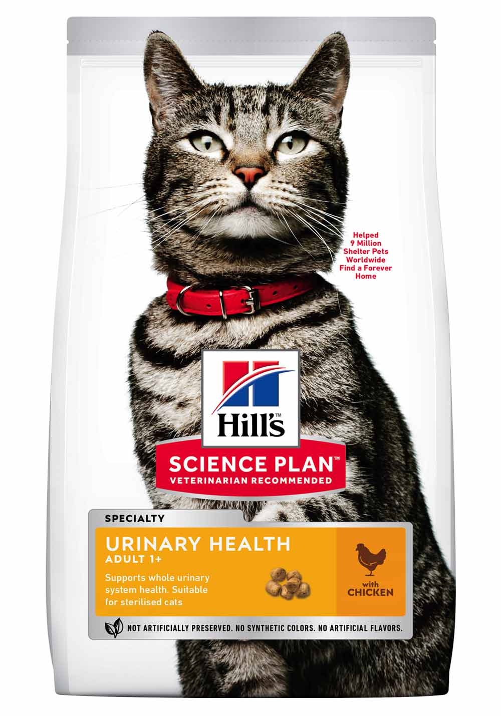 HILL'S SP Urinary Health sausā barība kaķiem, vista, 1,5kg - Produkta attēls 2