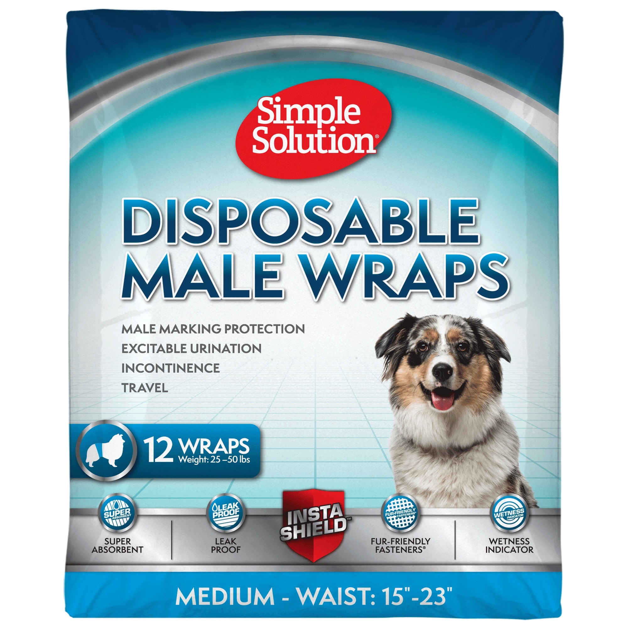 Simple Solution vienreizējie pamperi suņiem (puikām), M N12 - Produkta attēls 2