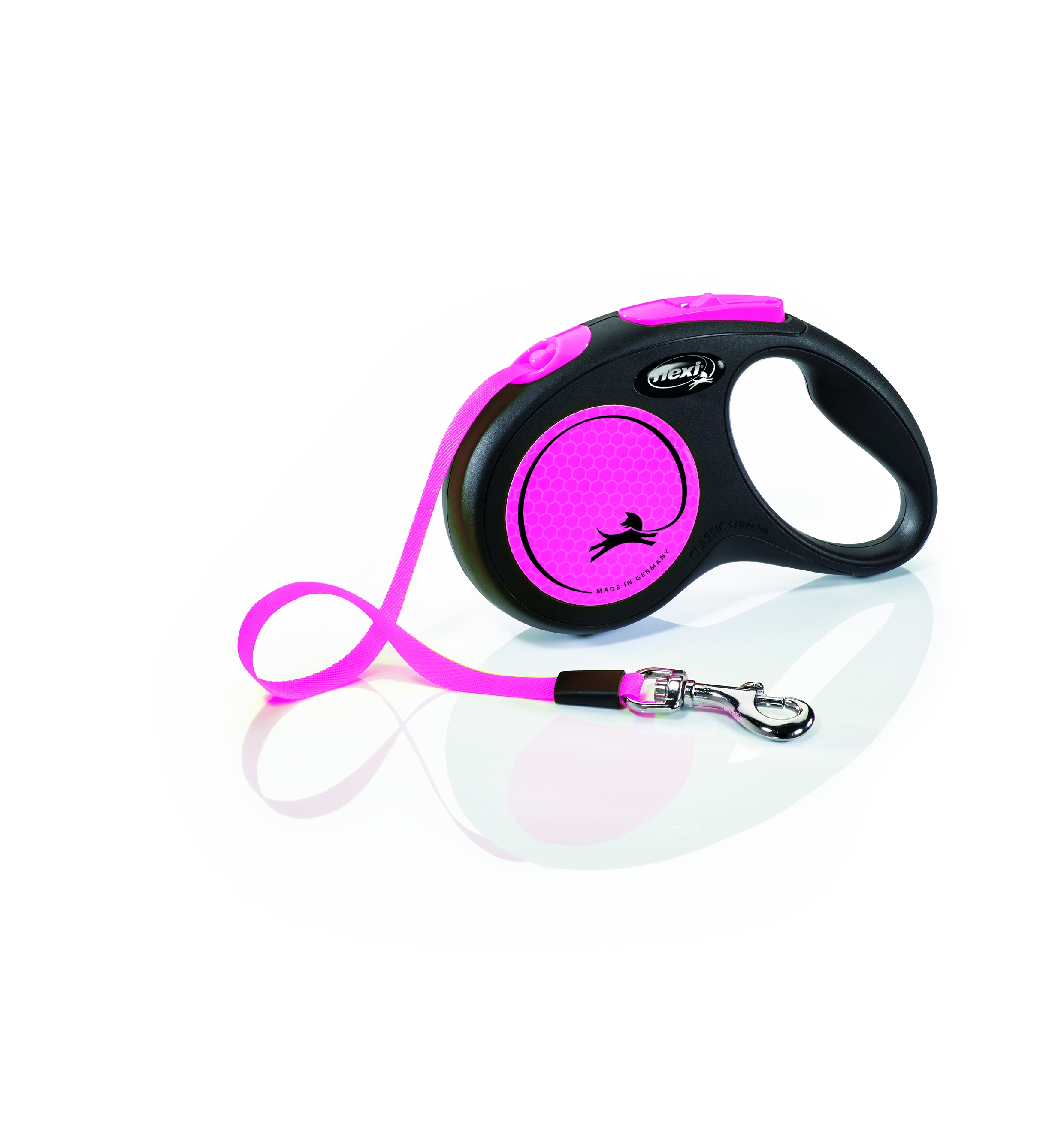 FLEXI Neon lentes veida pavada S/5m, rozā - Produkta attēls 2