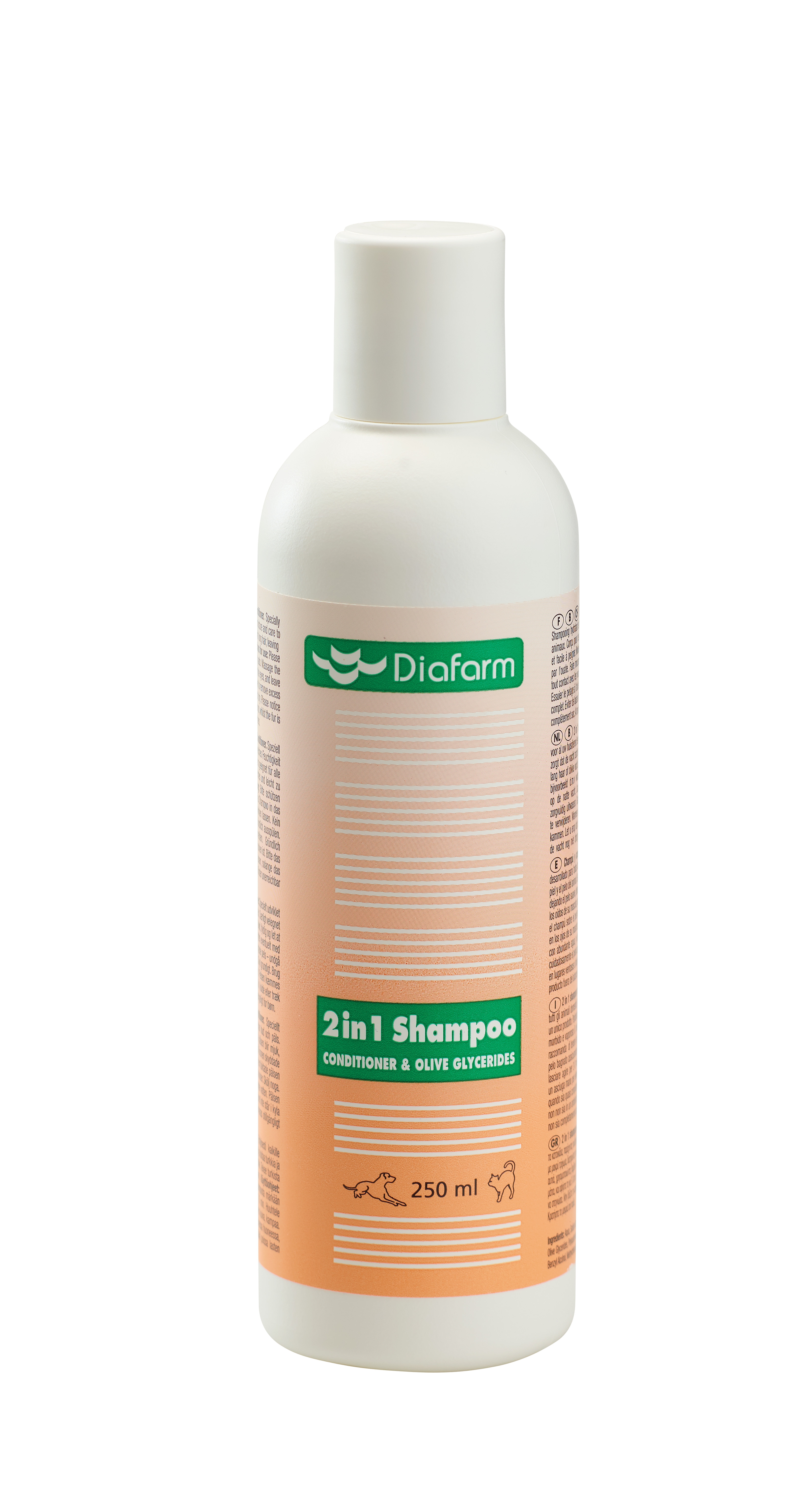 Diafarm šampūns ar balzāmu dzīvniekiem, 250 ml - Produkta attēls 2