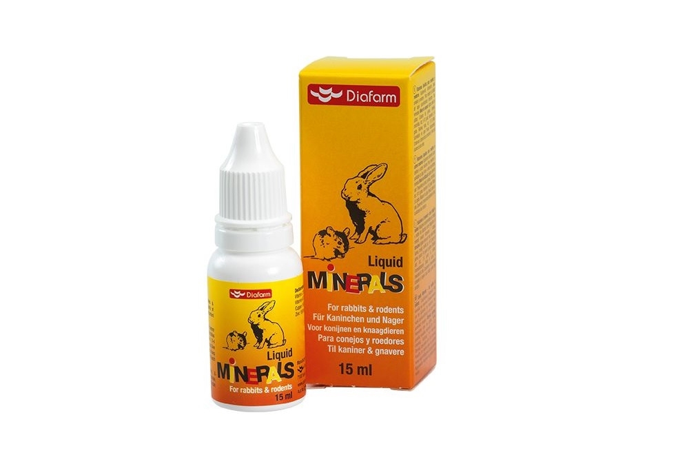 Diafarm Liquid Minerals  papldbarība trušiem un grauzējiem 15ML - Produkta attēls 2