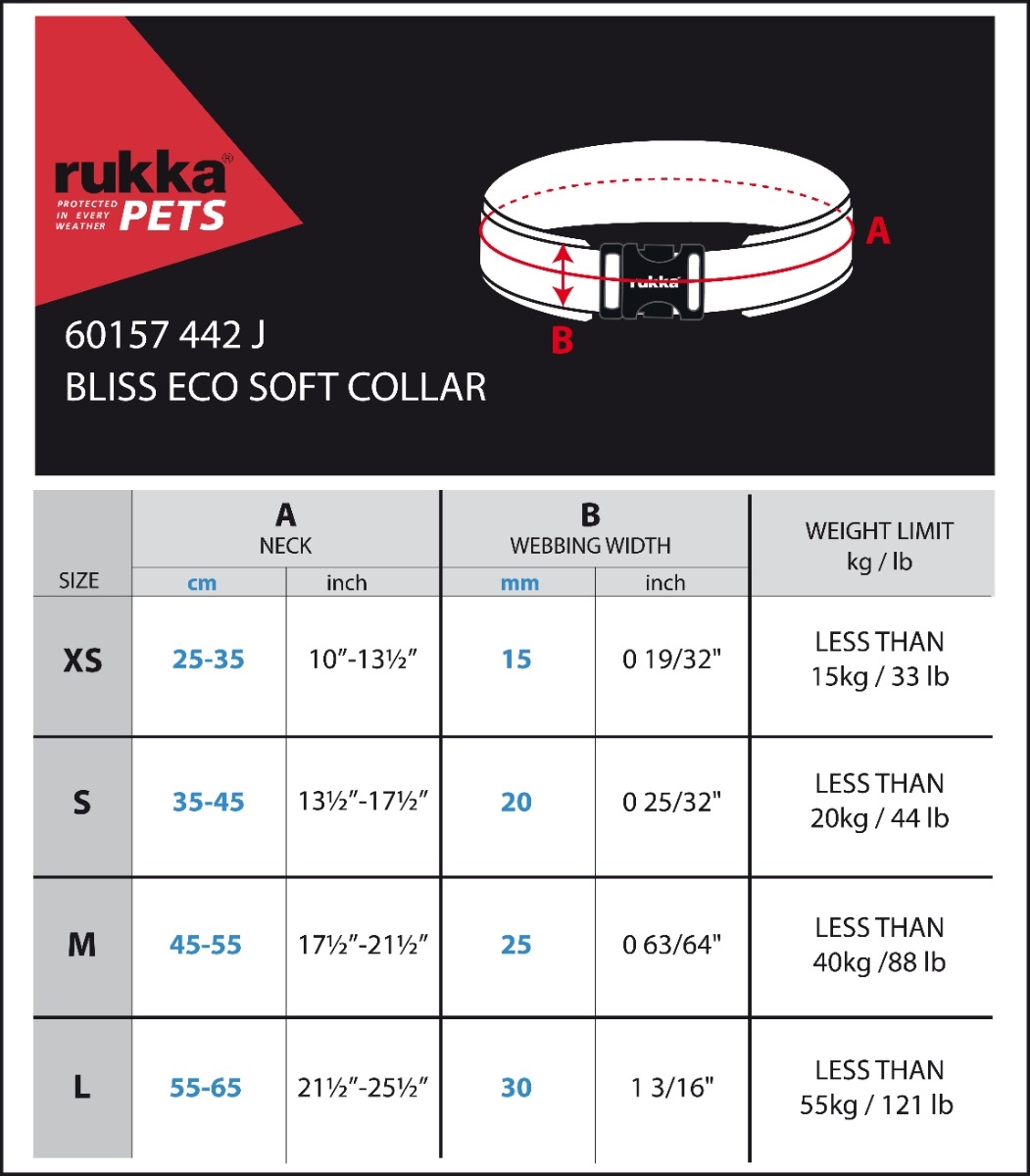RUKKA Bliss Eco kakla siksna,  M,25mm x 45-55 cm, sudraba krāsā - Produkta attēls 5