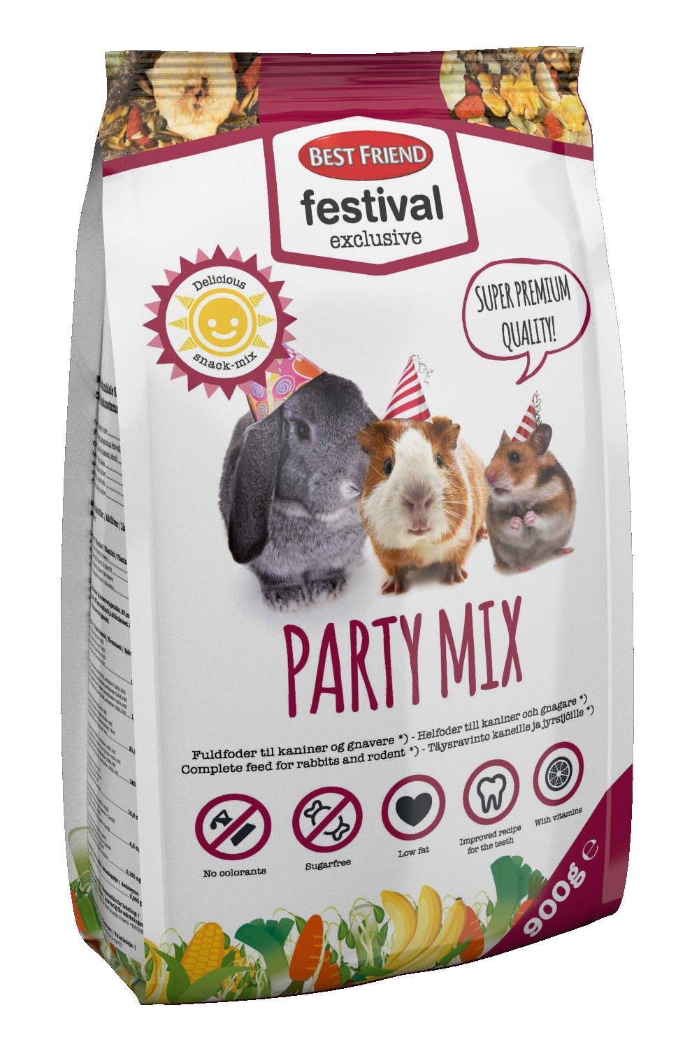 Best Friend Festival Excl. Party Mix trušu barība, 900 g - Produkta attēls 2