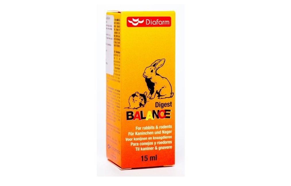 Diafarm Digest Balance papildbarība trušiem/grauzējiem 15ML - Produkta attēls 2