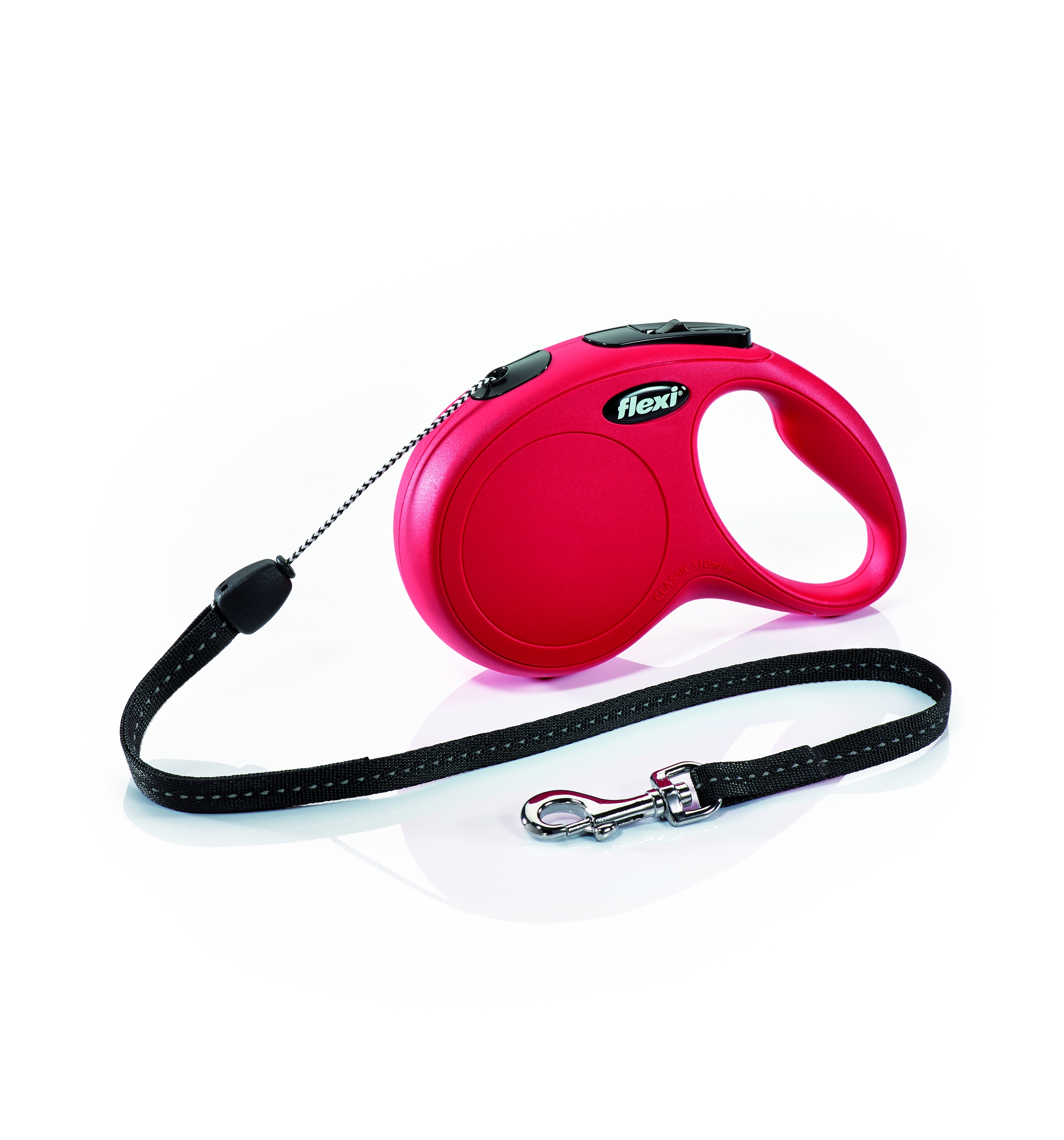 FLEXI Classic virves veida pavada S/8M, sarkana - Produkta attēls 2