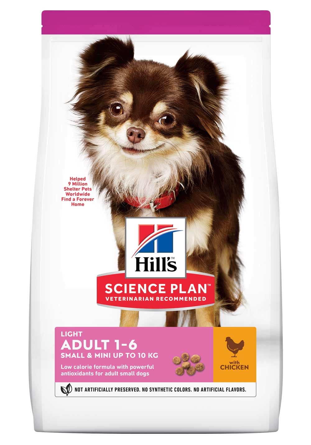 HILL'S SP Small&Mini Light sausā barība suņiem, vista, 1,5kg - Produkta attēls 2