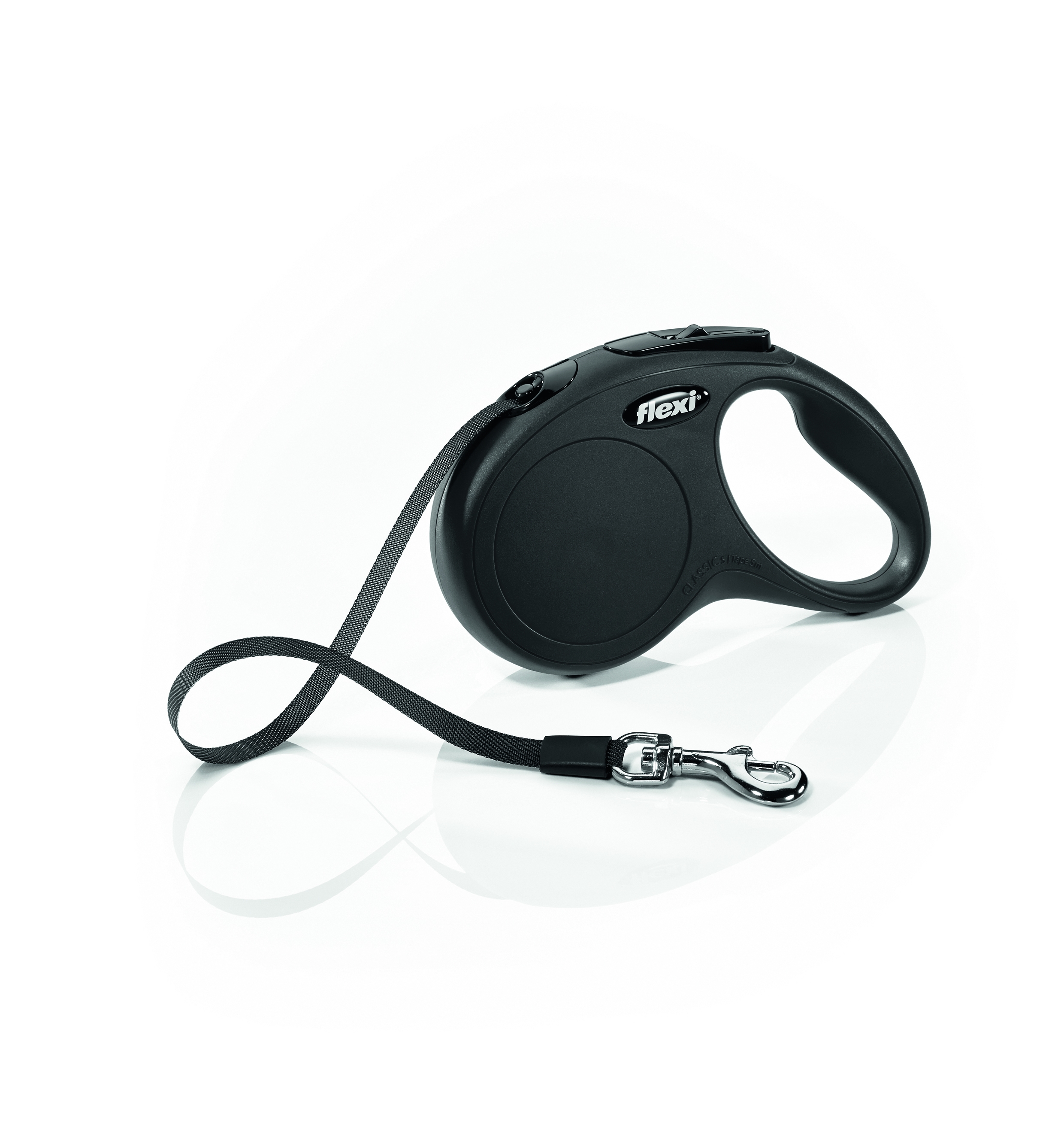Flexi Classic Compact pavada, S/5m, melna - Produkta attēls 2