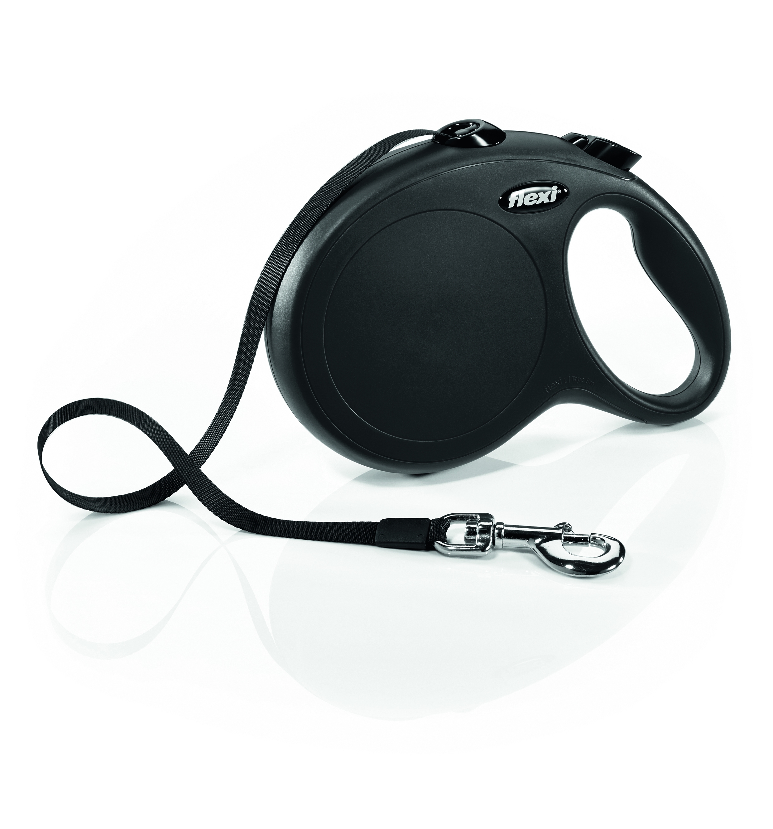 Flexi Classic Compact pavada, L/8m, melna - Produkta attēls 2