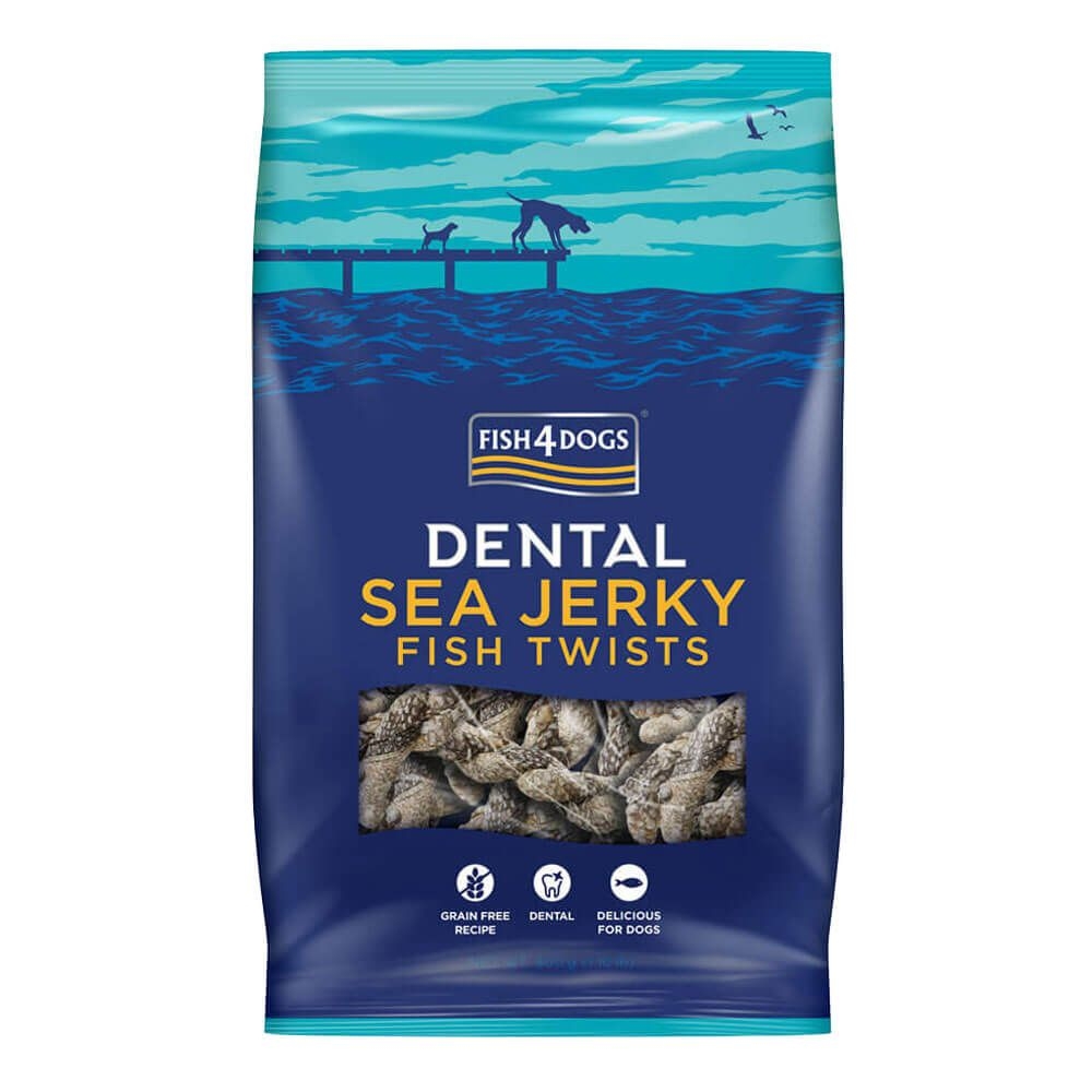 FISH4DOGS Dental Jerky Twists kārumi suņiem, 100g - Produkta attēls 2