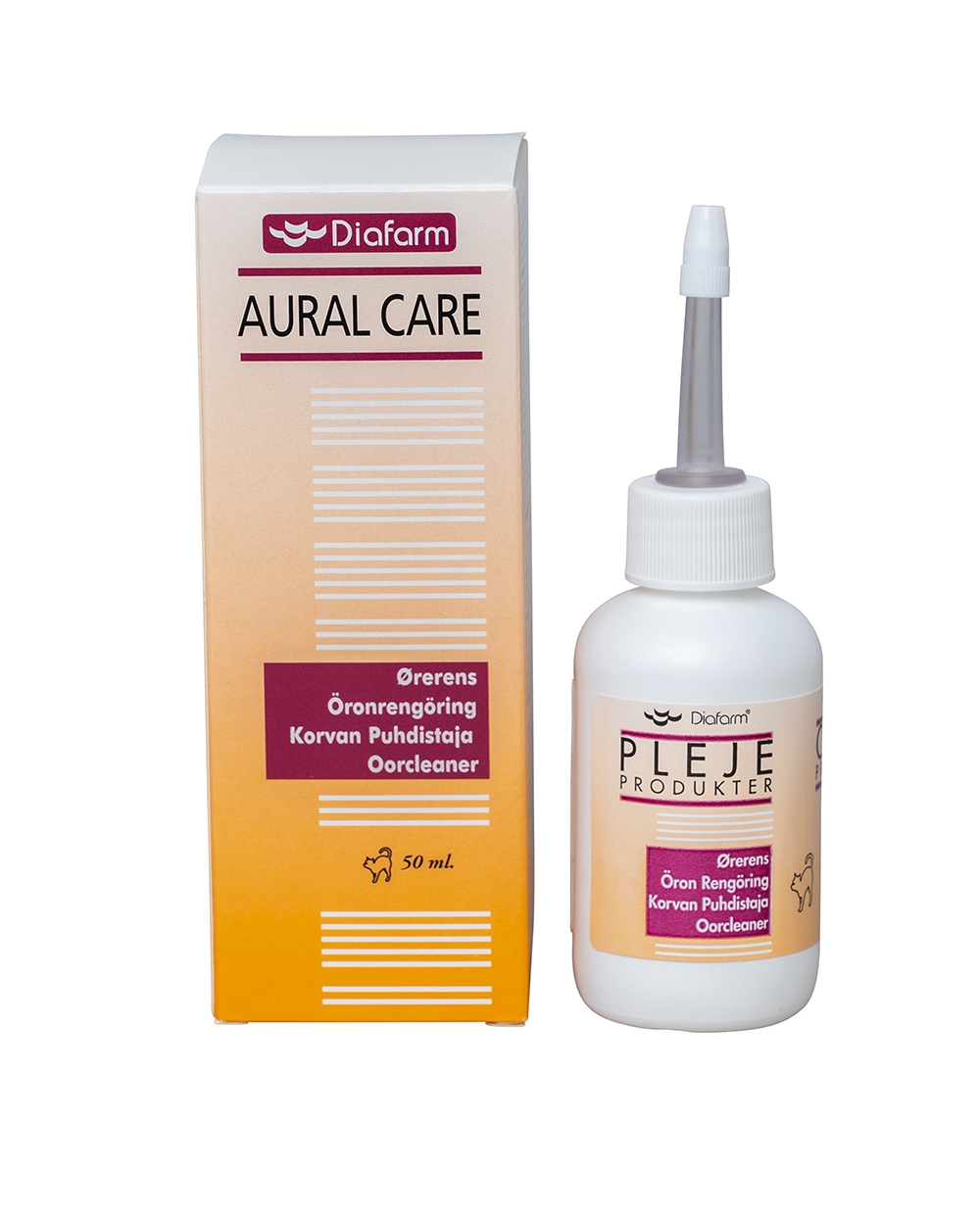 Diafarm ausu tīrīšanas līdz. kaķiem 50ML - Produkta attēls 2