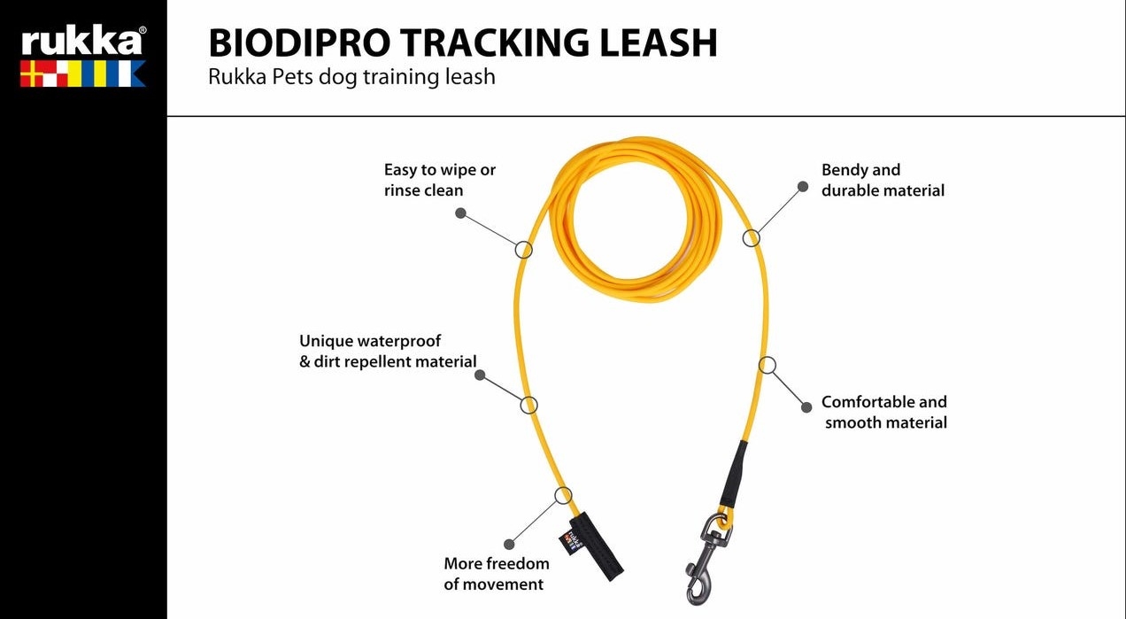 RUKKA Biodipro Track pavada suņiem,L, 10m - Produkta attēls 3
