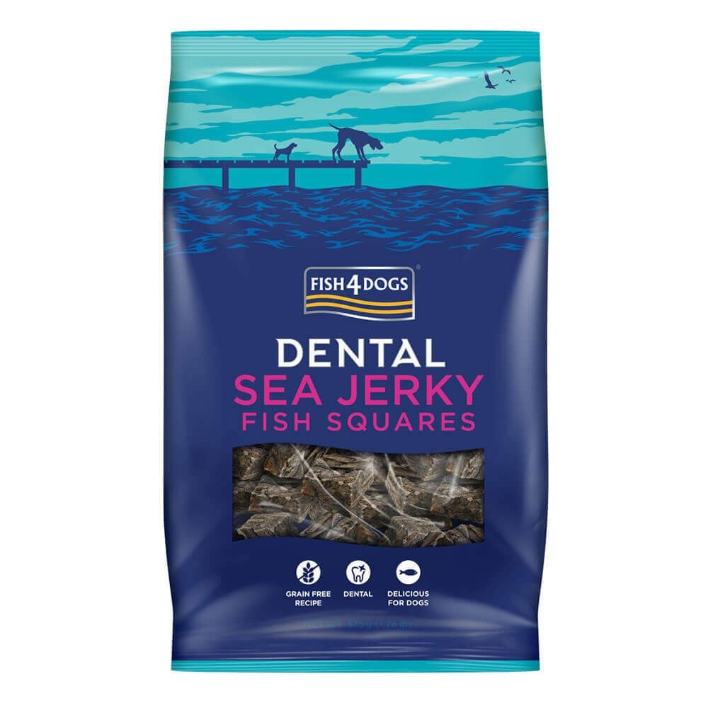 FISH4DOGS Dental Jerky Squares kārumi suņiem, 115g - Produkta attēls 2