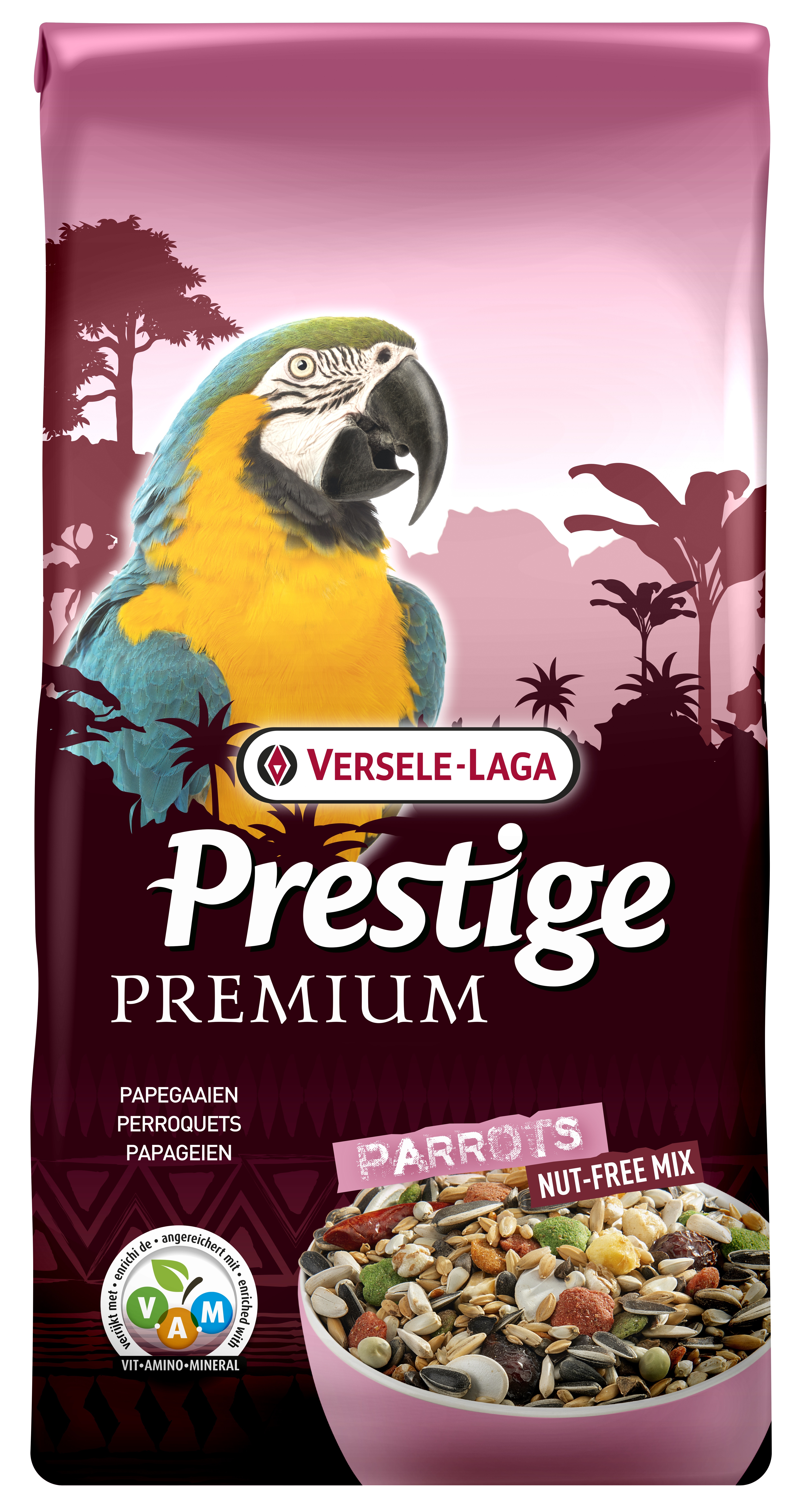 VERSELE-LAGA Premium Prestige Parrots barība papagaiļiem 2 kg - Produkta attēls 2