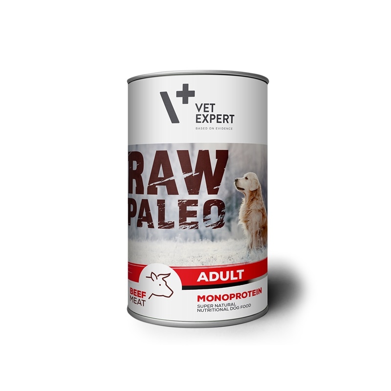 RAW PALEO Adult mitrā barība suņiem, liellops, 400g - Produkta attēls 2