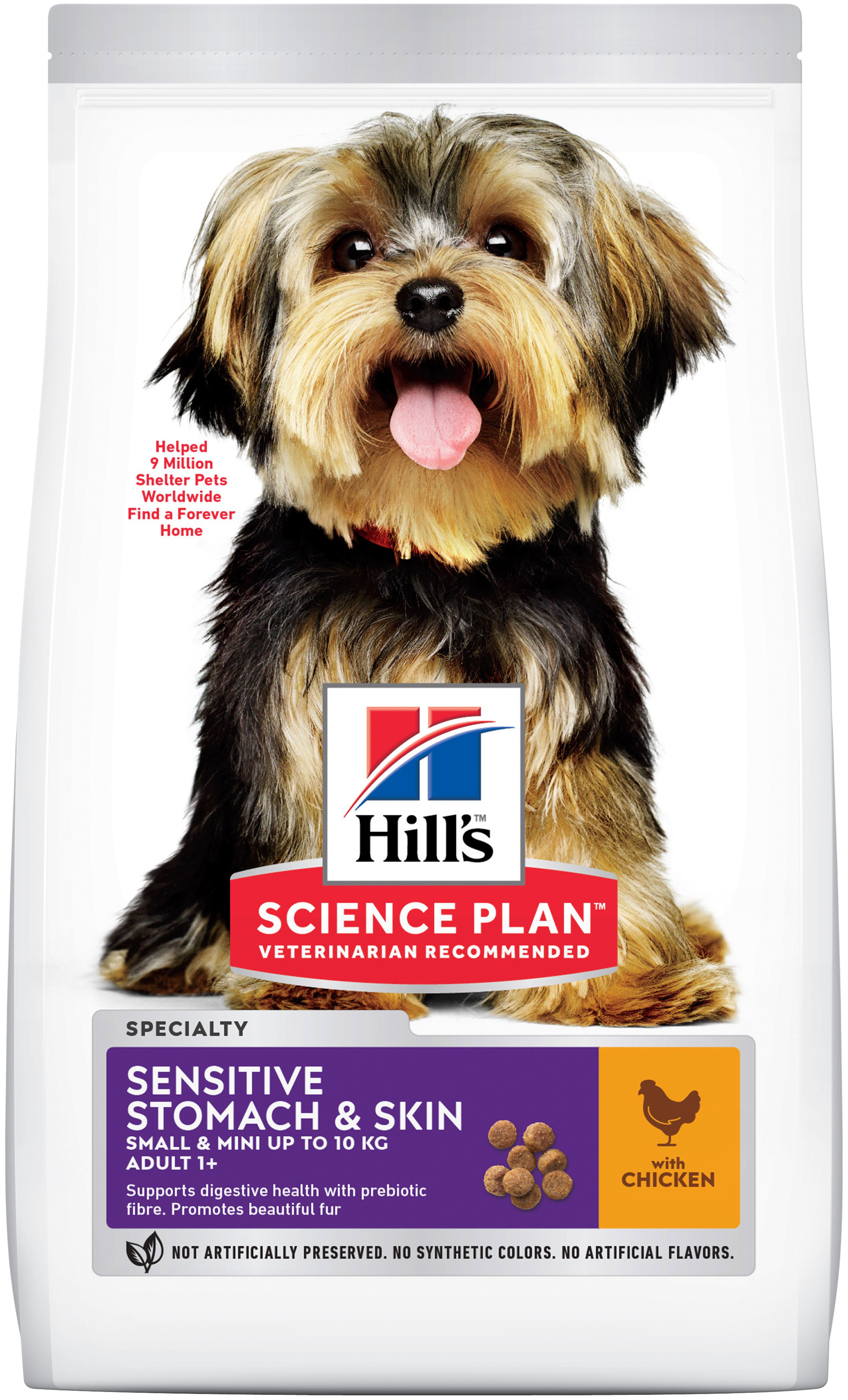 HILL'S SP Sensitive Stomach&Skin S&M sausā barība suņiem, vista, 3kg - Produkta attēls 2