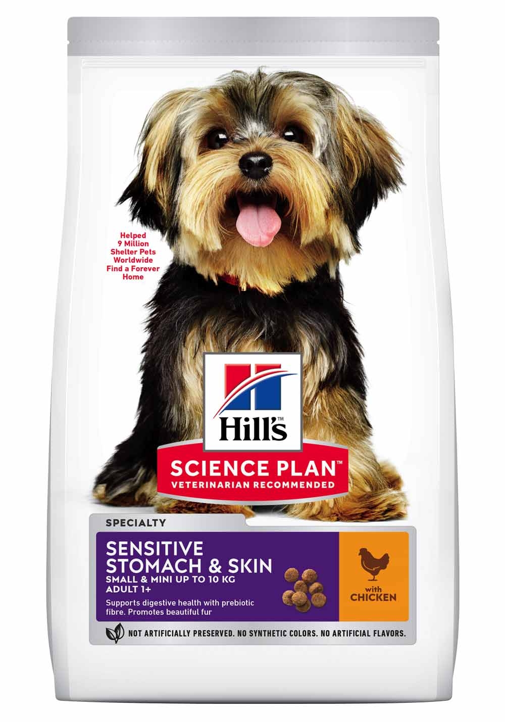 HILL'S SP Sensitive Stomach&Skin S&M sausā barība suņiem, vista, 1,5kg - Produkta attēls 2