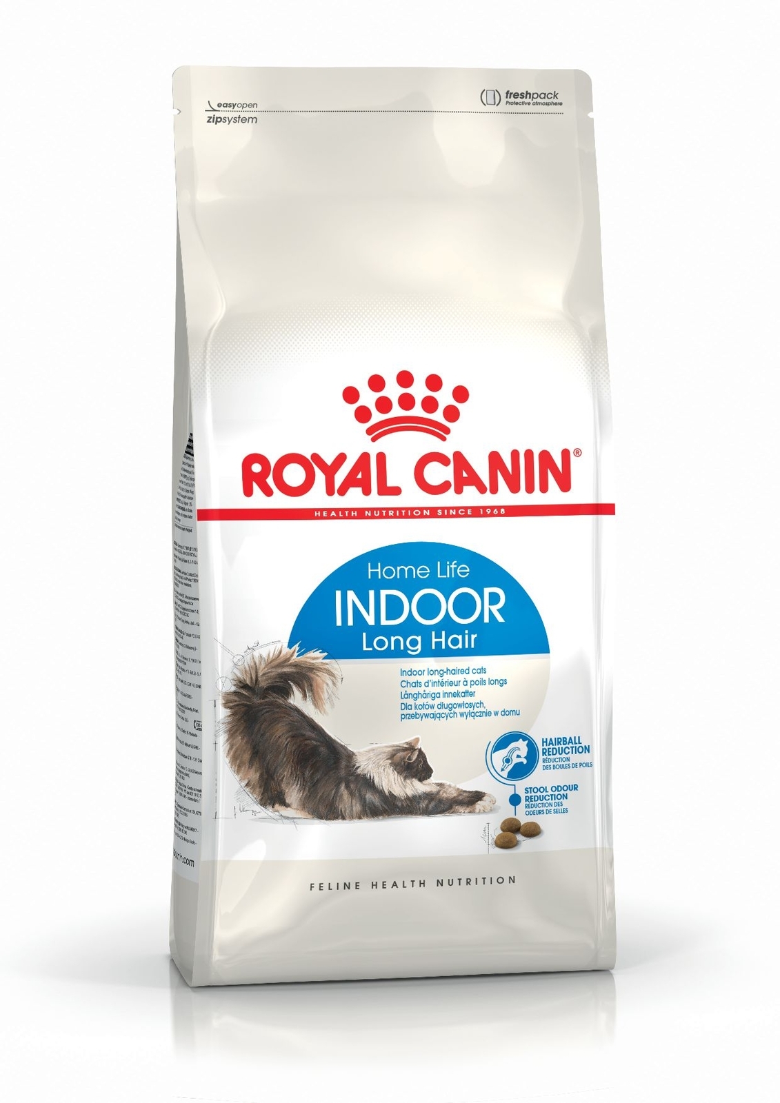 Royal Canin Indoor Long Hair sausā kaķiem, 400g - Produkta attēls 2