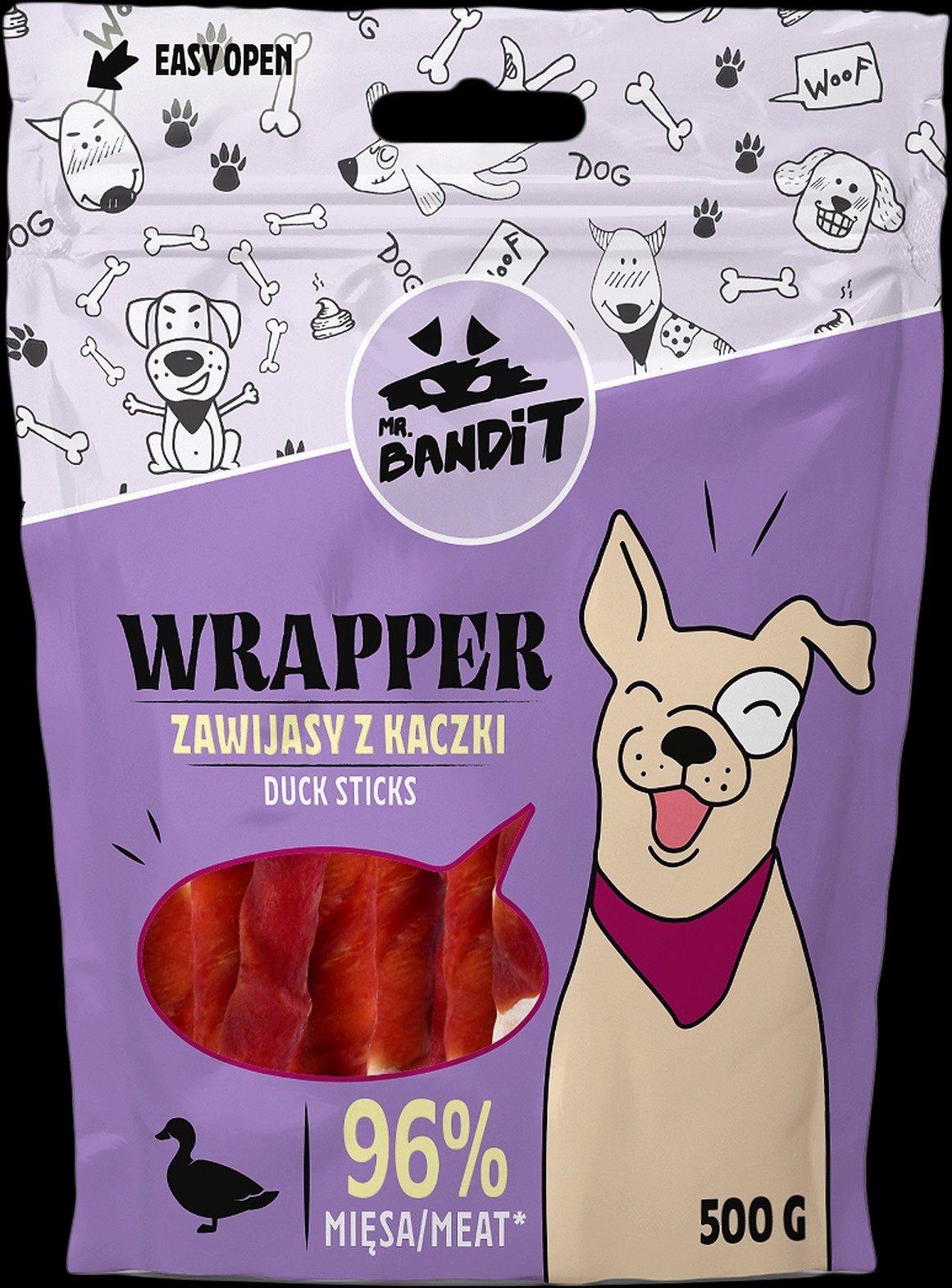 MR BANDIT Wrapper tītas pīles gaļas nūjiņas 80 g - Produkta attēls 2