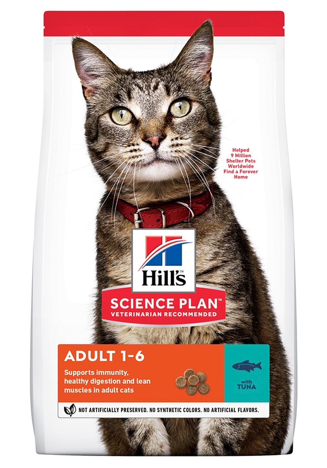 HILL'S SP Adult sausā barība kaķiem, tuncis, 3kg - Produkta attēls 2