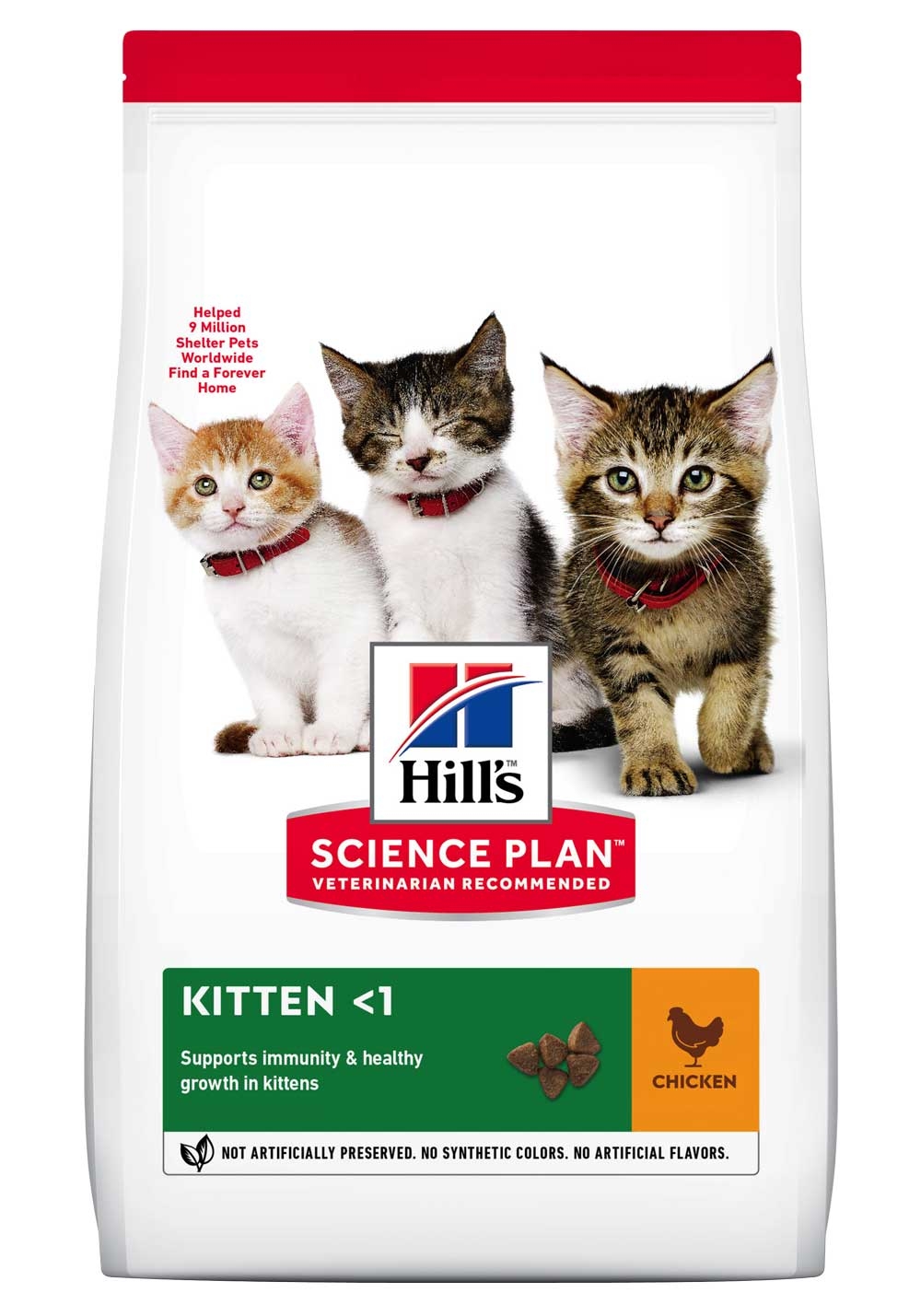 HILL'S SP Kitten sausā barība kaķēniem, vista, 1,5kg - Produkta attēls 2