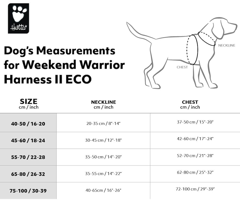 HURTTA Weekend Warrior Eco II krūšu siksna suņiem, 55-70cm, tuksnesis - Produkta attēls 2