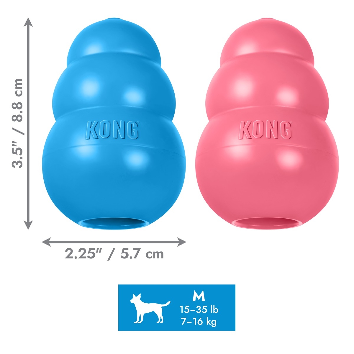 KONG Puppy rotaļlieta kucēniem, M - Produkta attēls 3