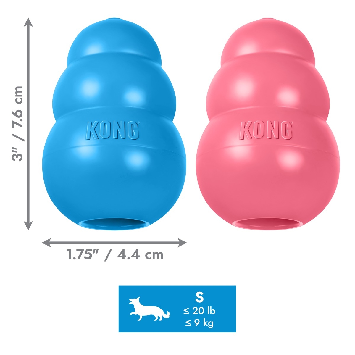 KONG Puppy rotaļlieta kucēniem, S - Produkta attēls 3