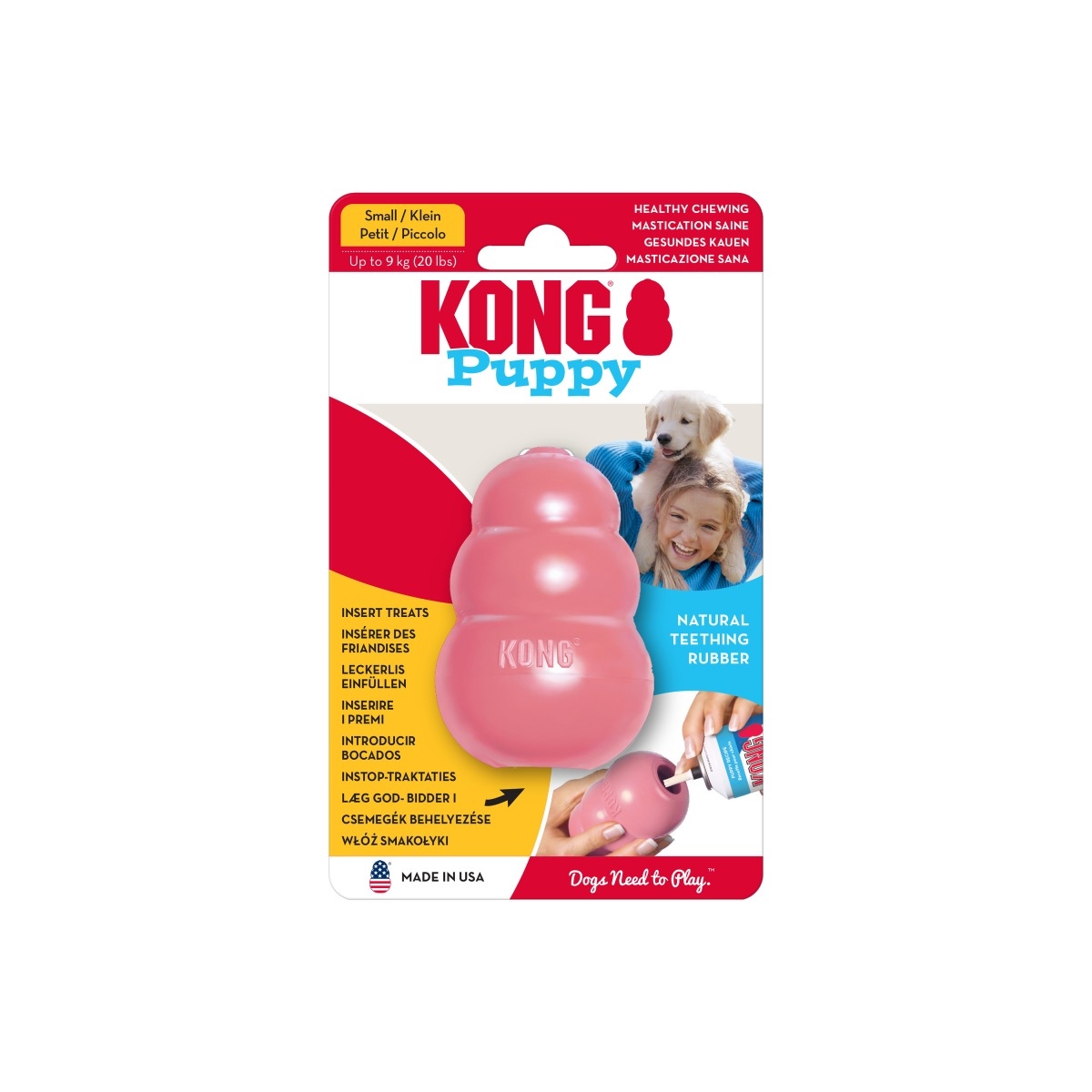 KONG Puppy rotaļlieta kucēniem, S - Produkta attēls 5