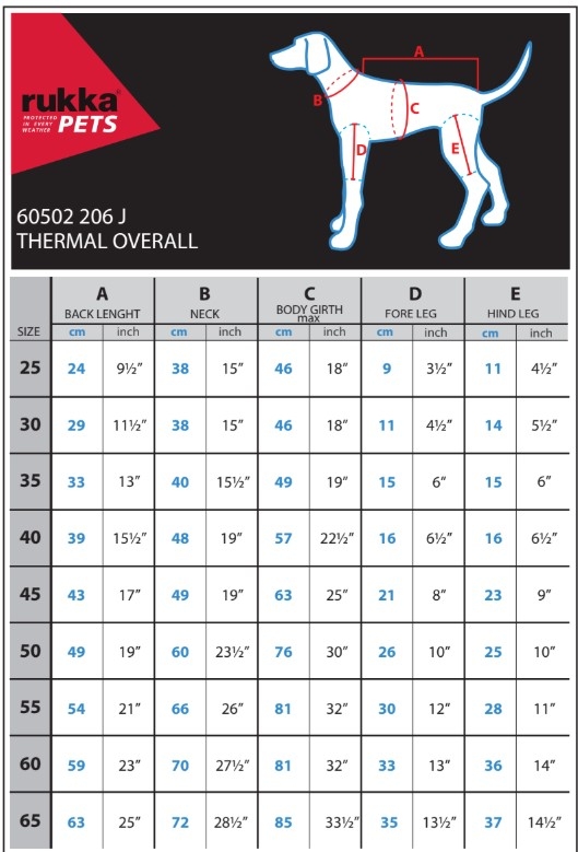 RUKKA Thermal Overall 2.0 kombinezons suņiem, 30cm - Produkta attēls 2