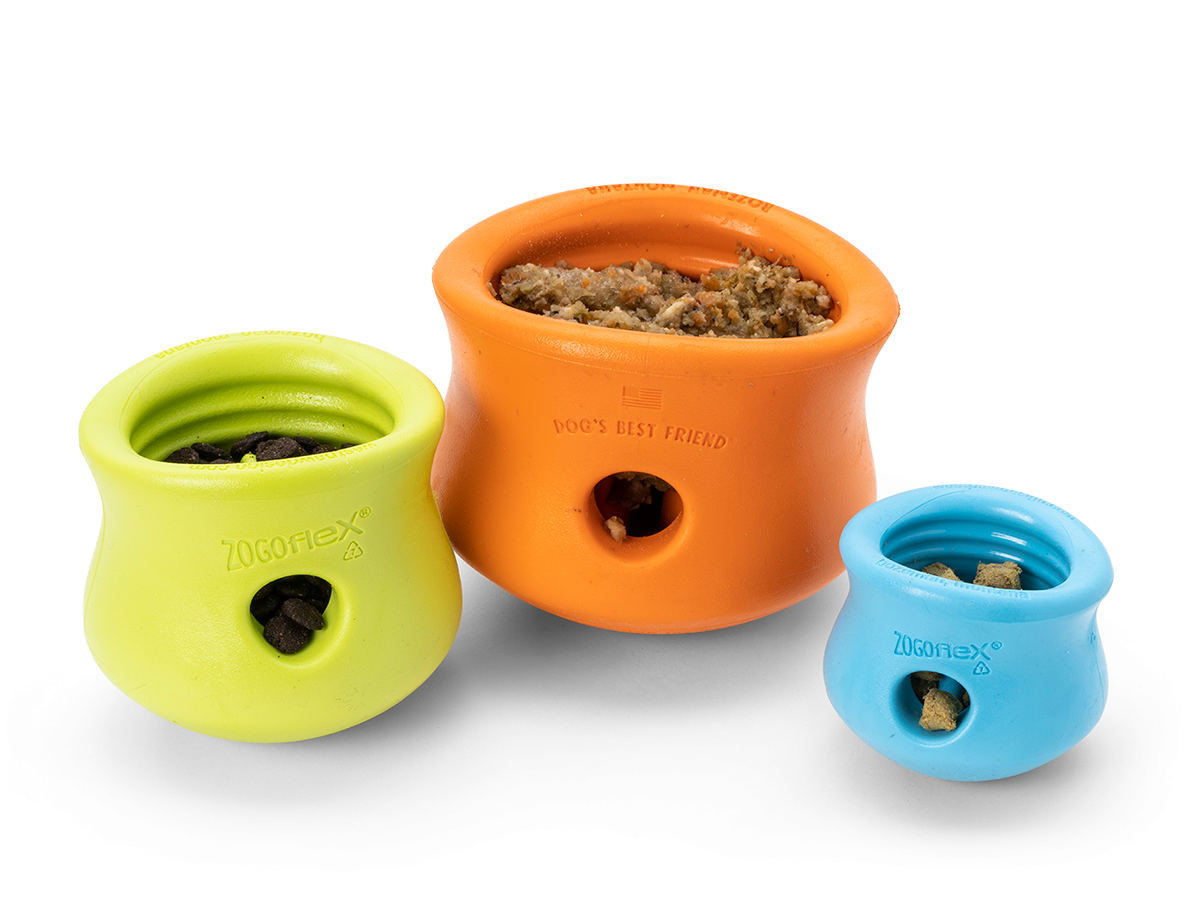 Zogoflex Toppl gumijas rotaļlieta suņiem L, zaļa, 9cm - Produkta attēls 2