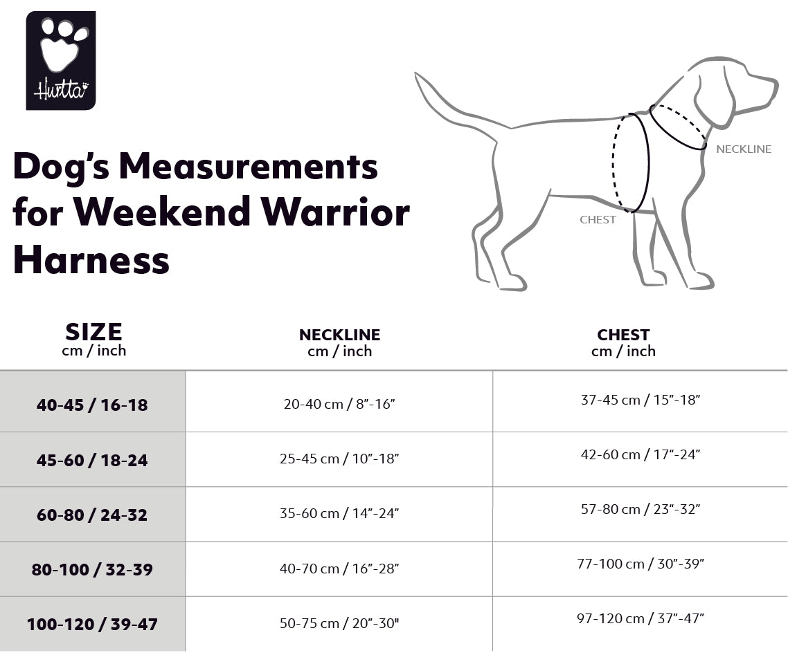 HURTTA Weekend Warrior krūšu siksna 100-120 cm, sarkana - Produkta attēls 2